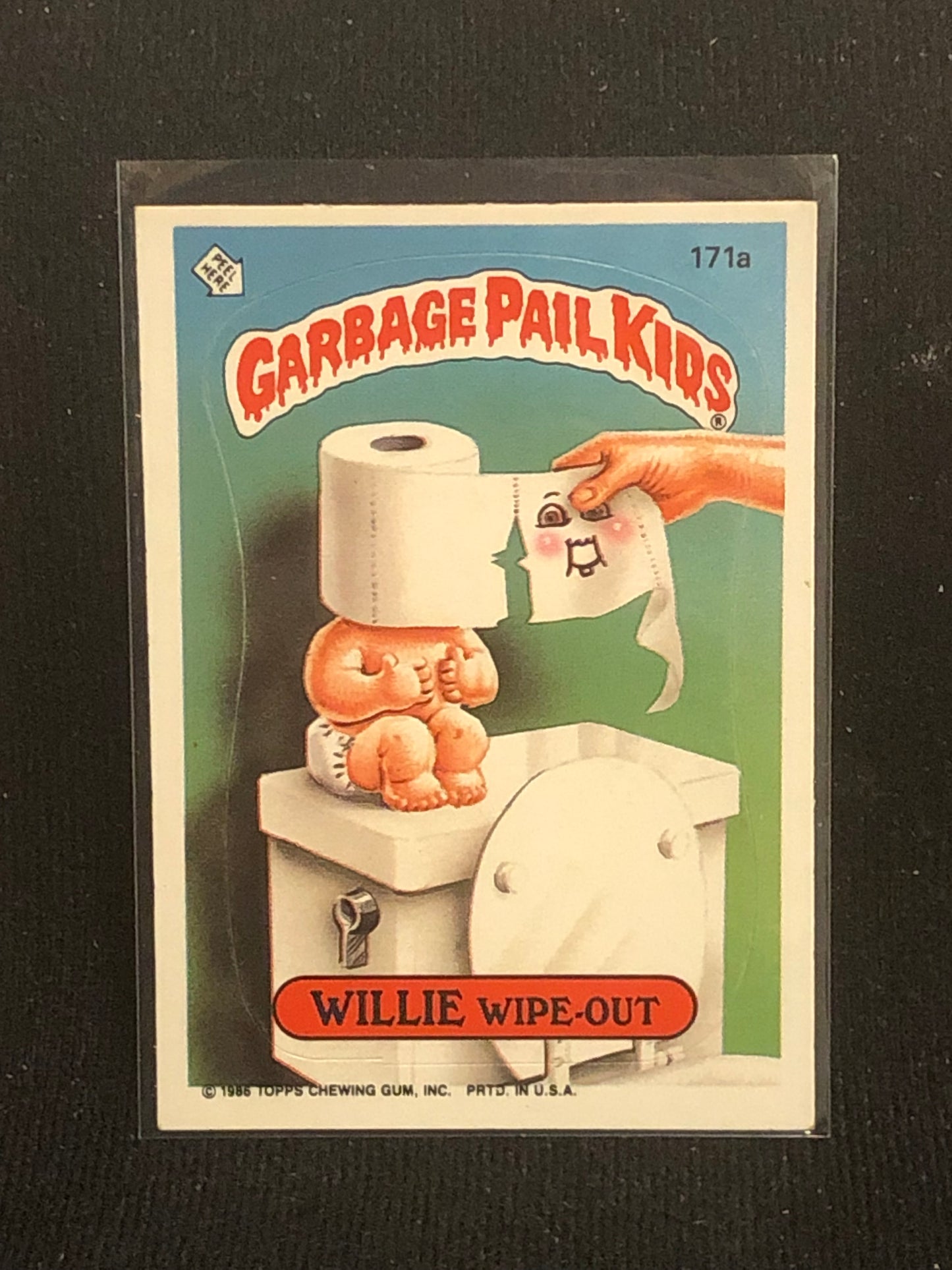 Garbage Pail Kids Original Series 5 (os5) 171a Willie Wipe Out