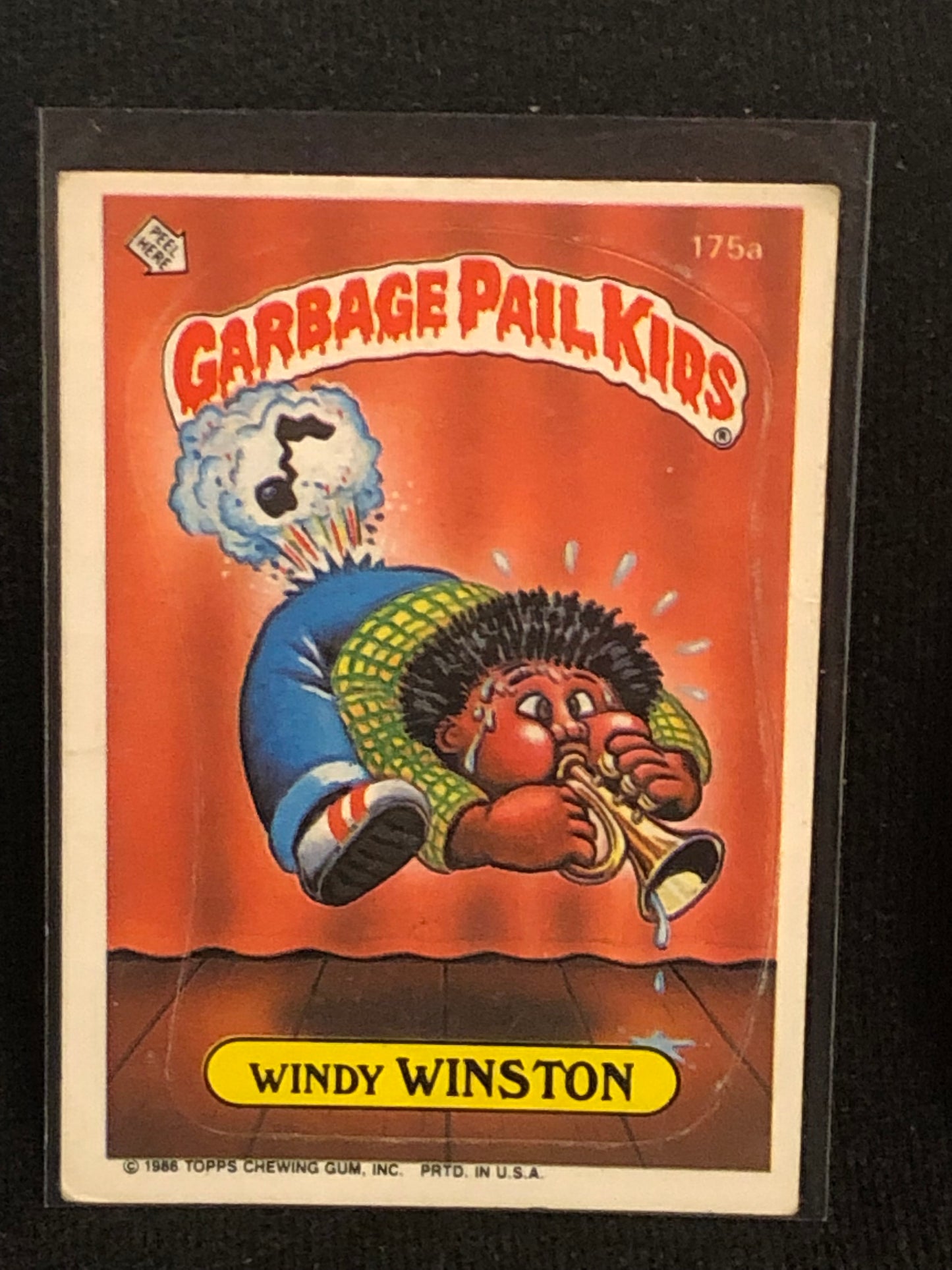 Garbage Pail Kids Original Series 5 (os5) 175a Windy Winston