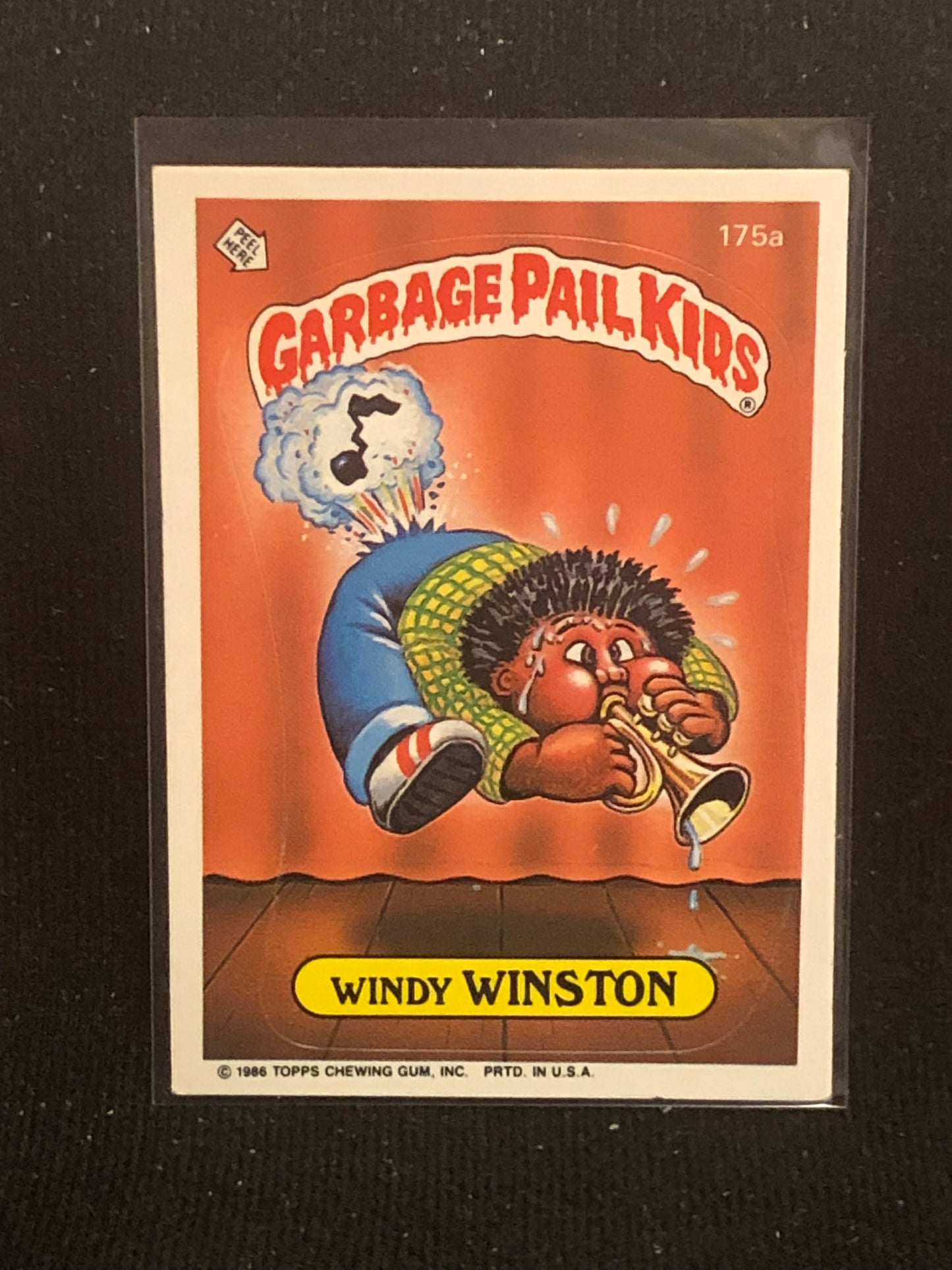 Garbage Pail Kids Original Series 5 (os5) 175a Windy Winston