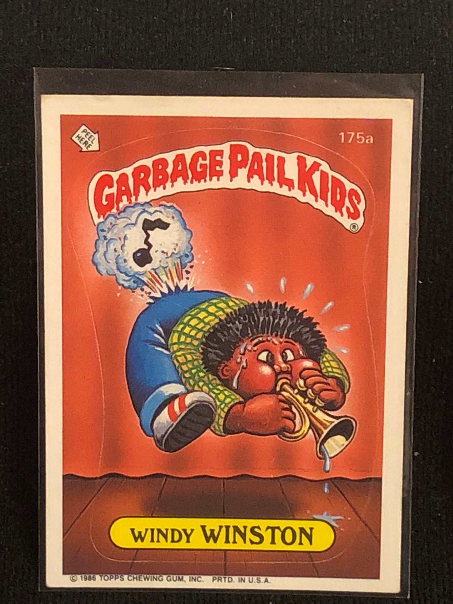 Garbage Pail Kids Original Series 5 (os5) 175a Windy Winston