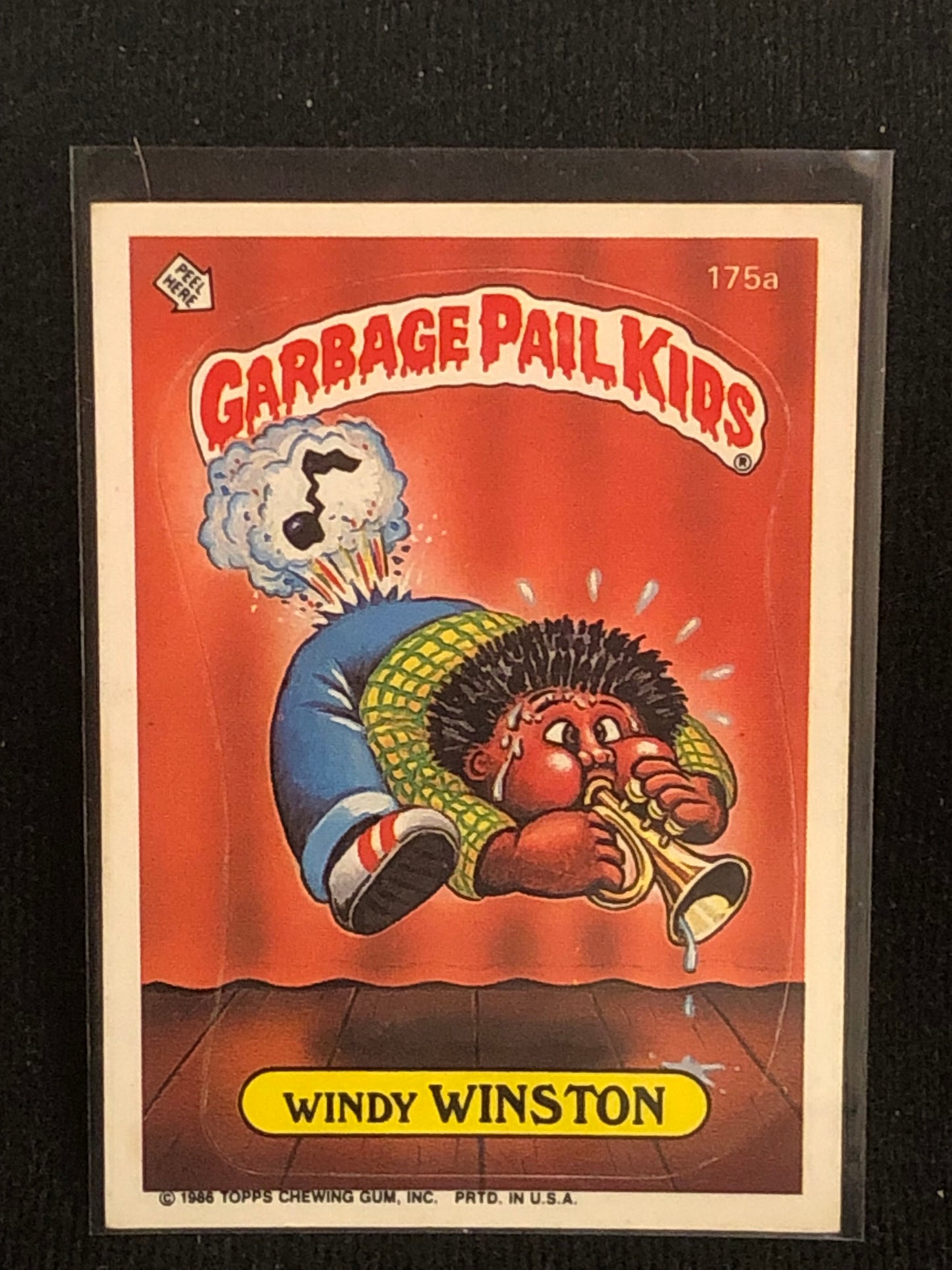 Garbage Pail Kids Original Series 5 (os5) 175a Windy Winston