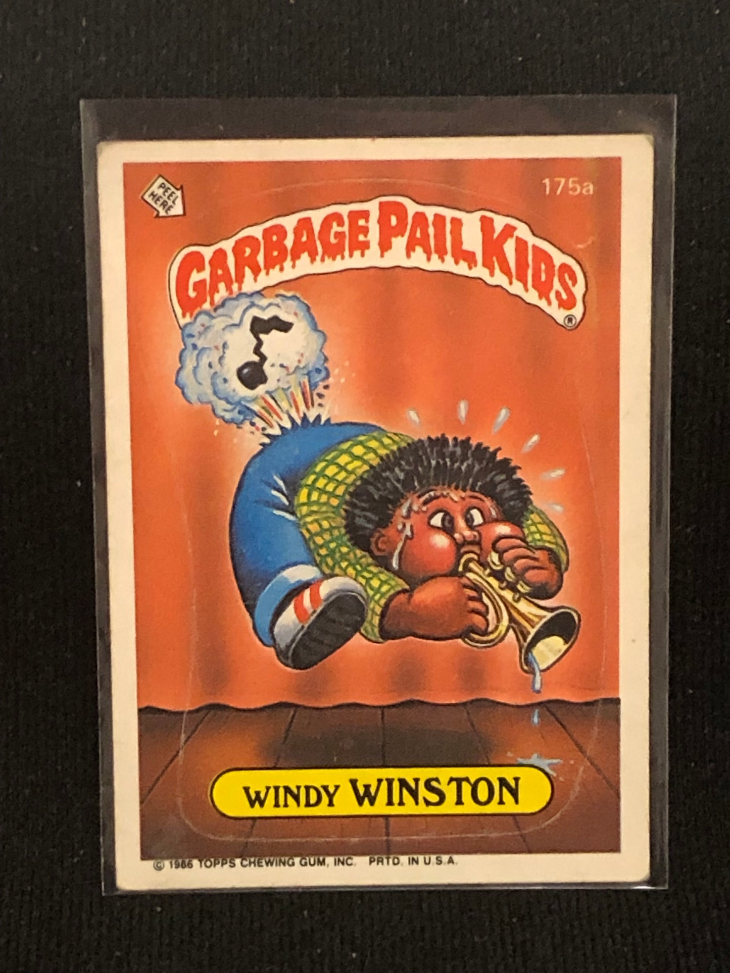 Garbage Pail Kids Original Series 5 (os5) 175a Windy Winston