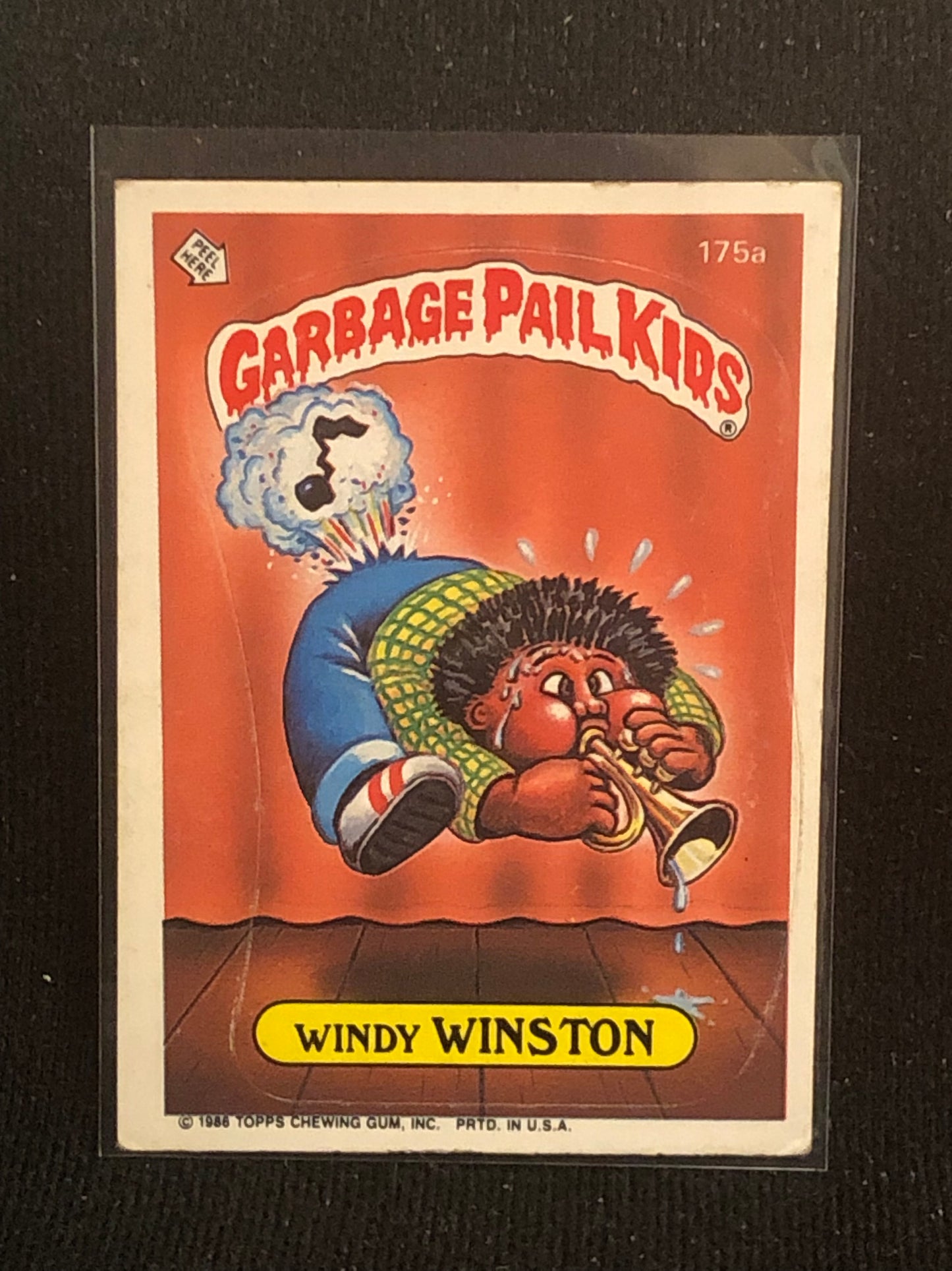 Garbage Pail Kids Original Series 5 (os5) 175a Windy Winston