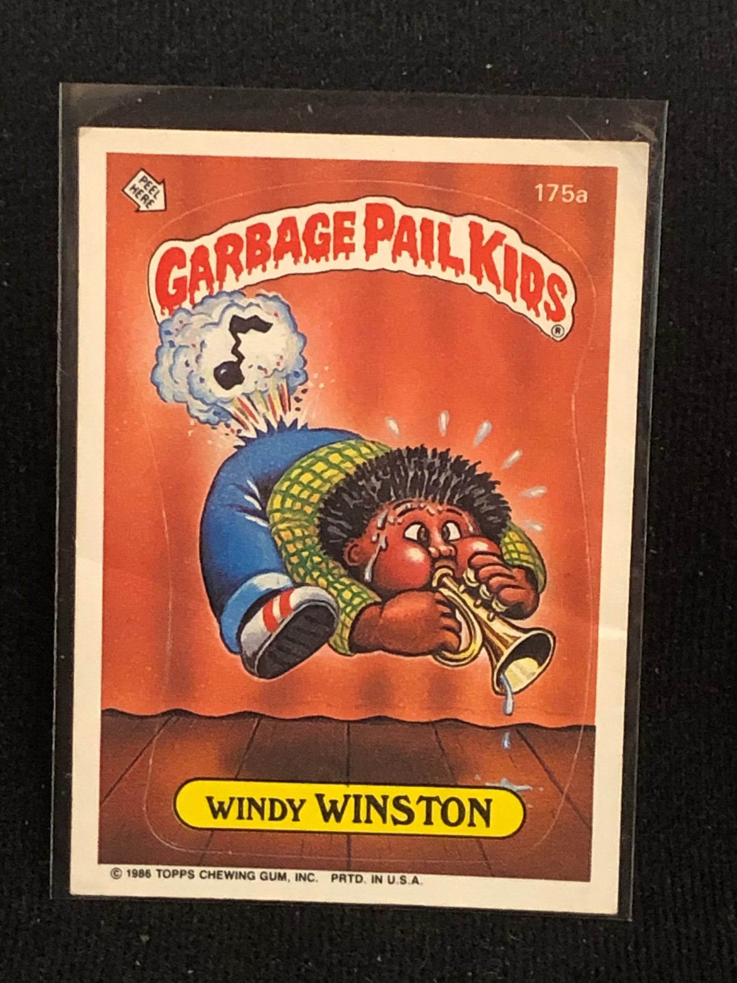 Garbage Pail Kids Original Series 5 (os5) 175a Windy Winston