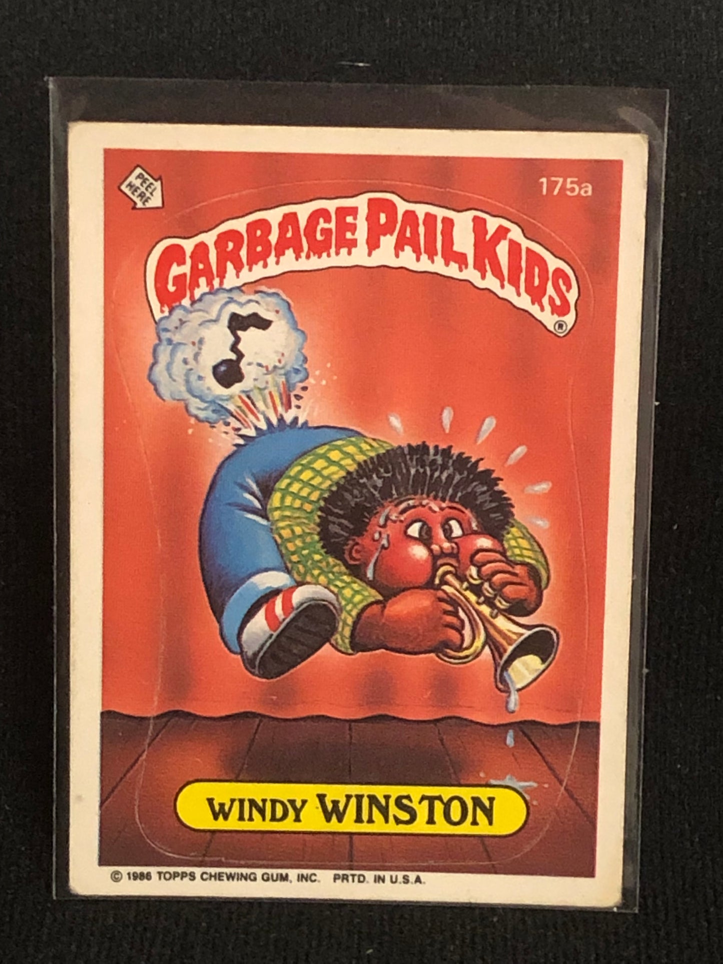 Garbage Pail Kids Original Series 5 (os5) 175a Windy Winston