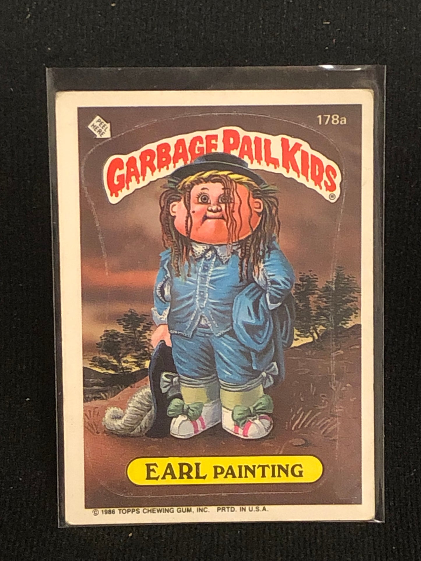 Garbage Pail Kids Original Series 5 (os5) 178a Earl Painting