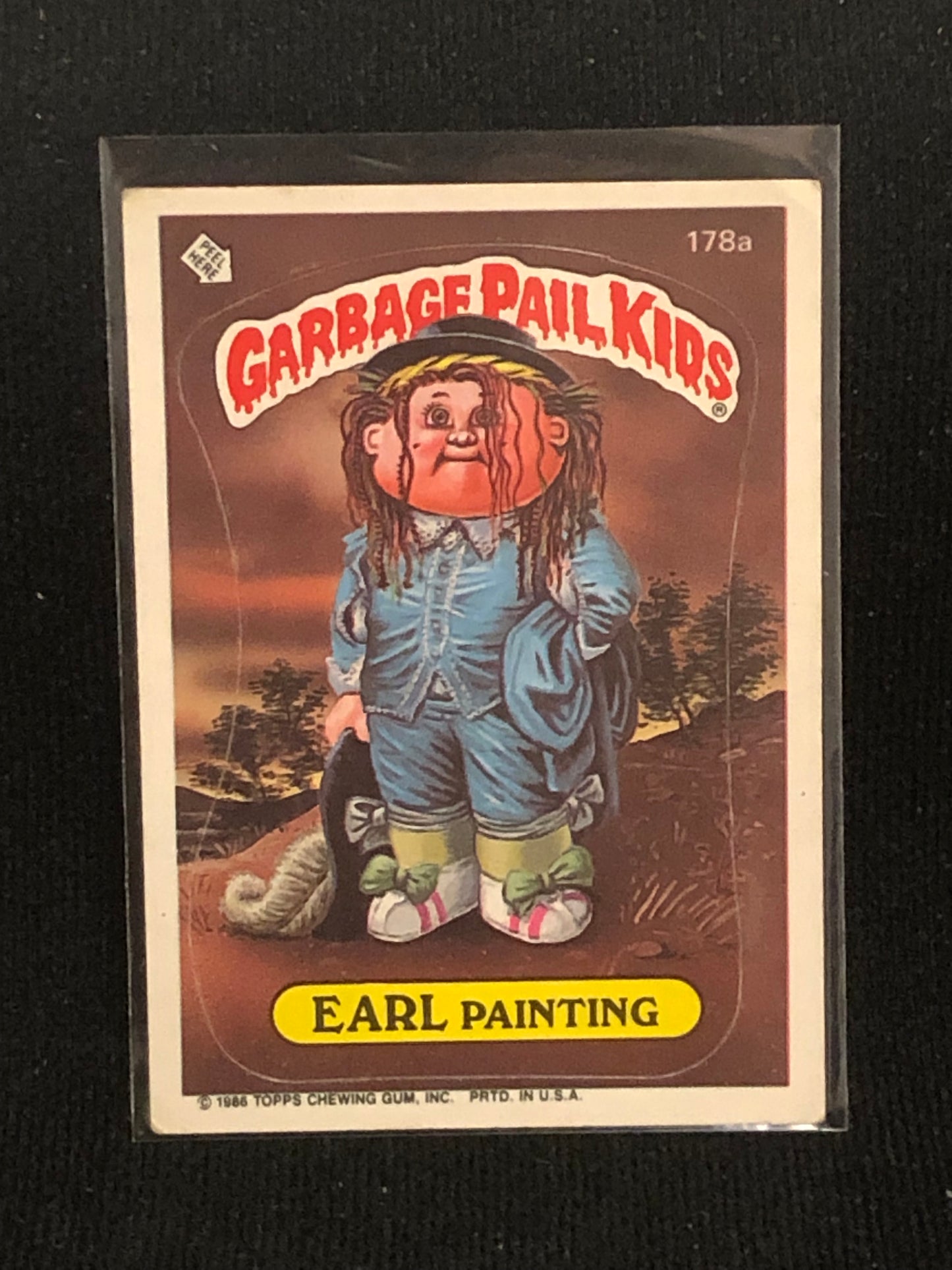 Garbage Pail Kids Original Series 5 (os5) 178a Earl Painting