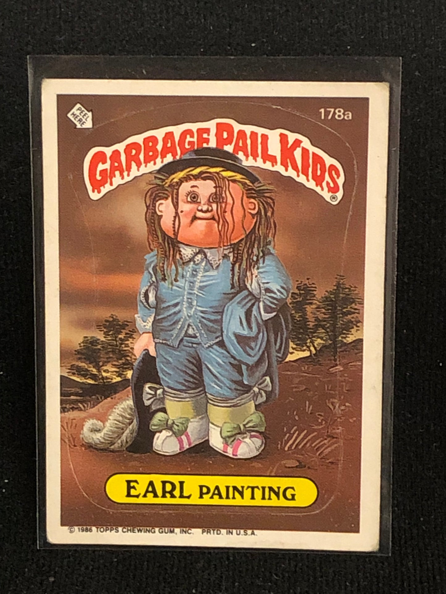 Garbage Pail Kids Original Series 5 (os5) 178a Earl Painting