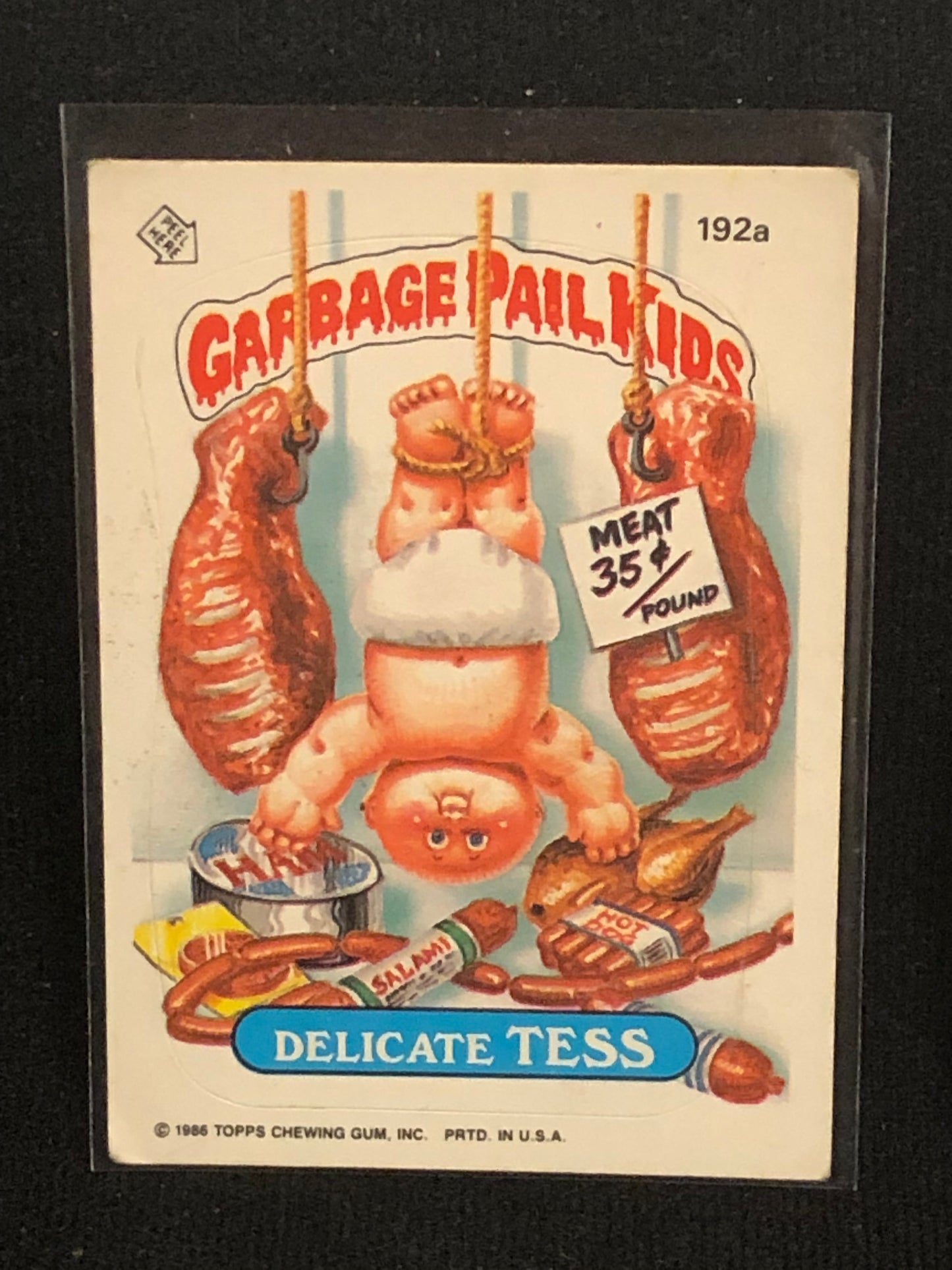 Garbage Pail Kids Original Series 5 (os5) 192a Delicate Tess