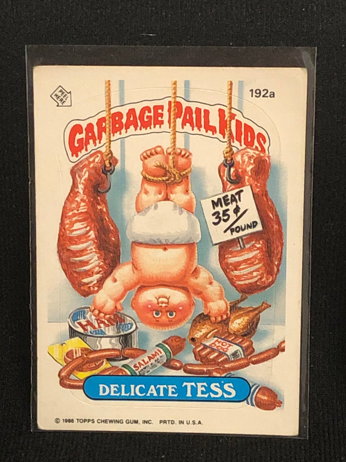 Garbage Pail Kids Original Series 5 (os5) 192a Delicate Tess