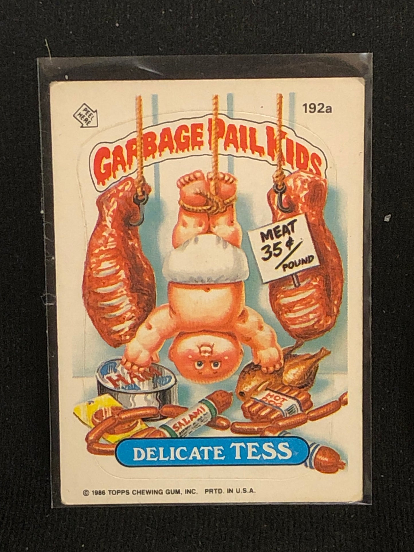 Garbage Pail Kids Original Series 5 (os5) 192a Delicate Tess