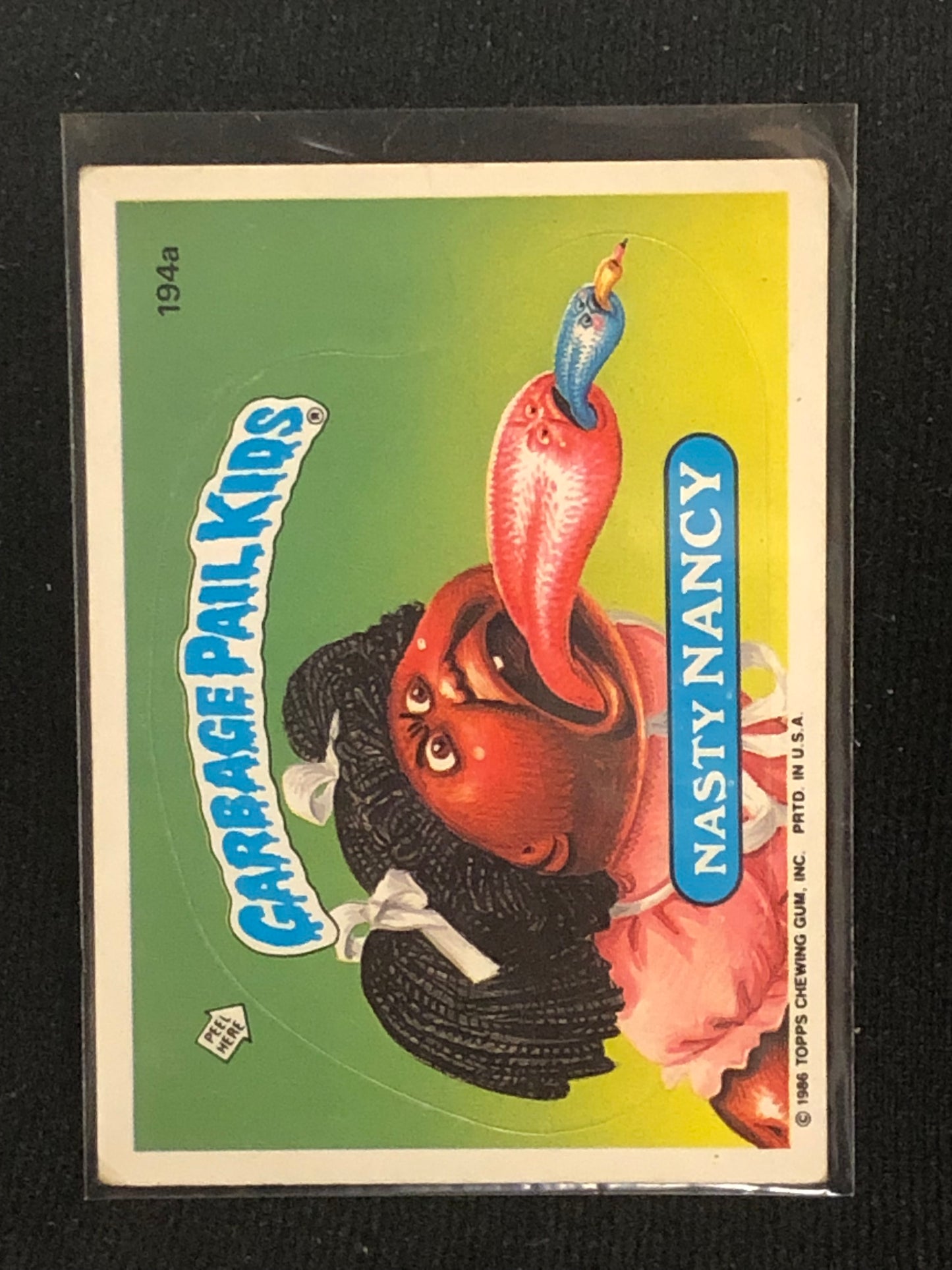 Garbage Pail Kids Original Series 5 (os5) 194a Nasty Nancy