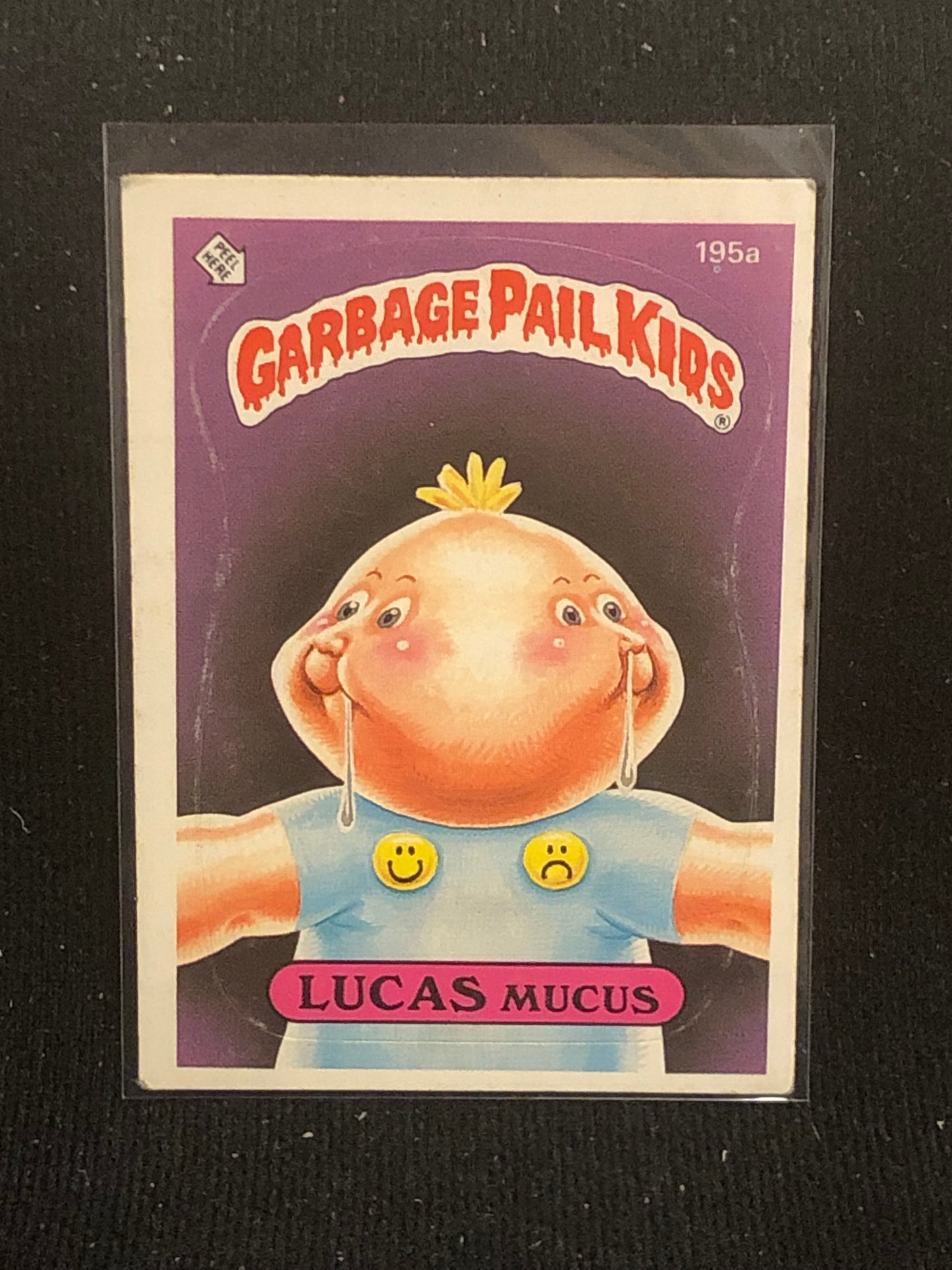 Garbage Pail Kids Original Series 5 (os5) 195a Lucas Mucus