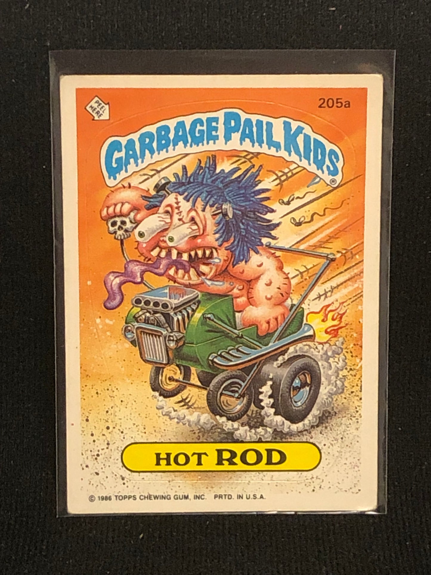 Garbage Pail Kids Original Series 5 (os5) 205a Hot Rod