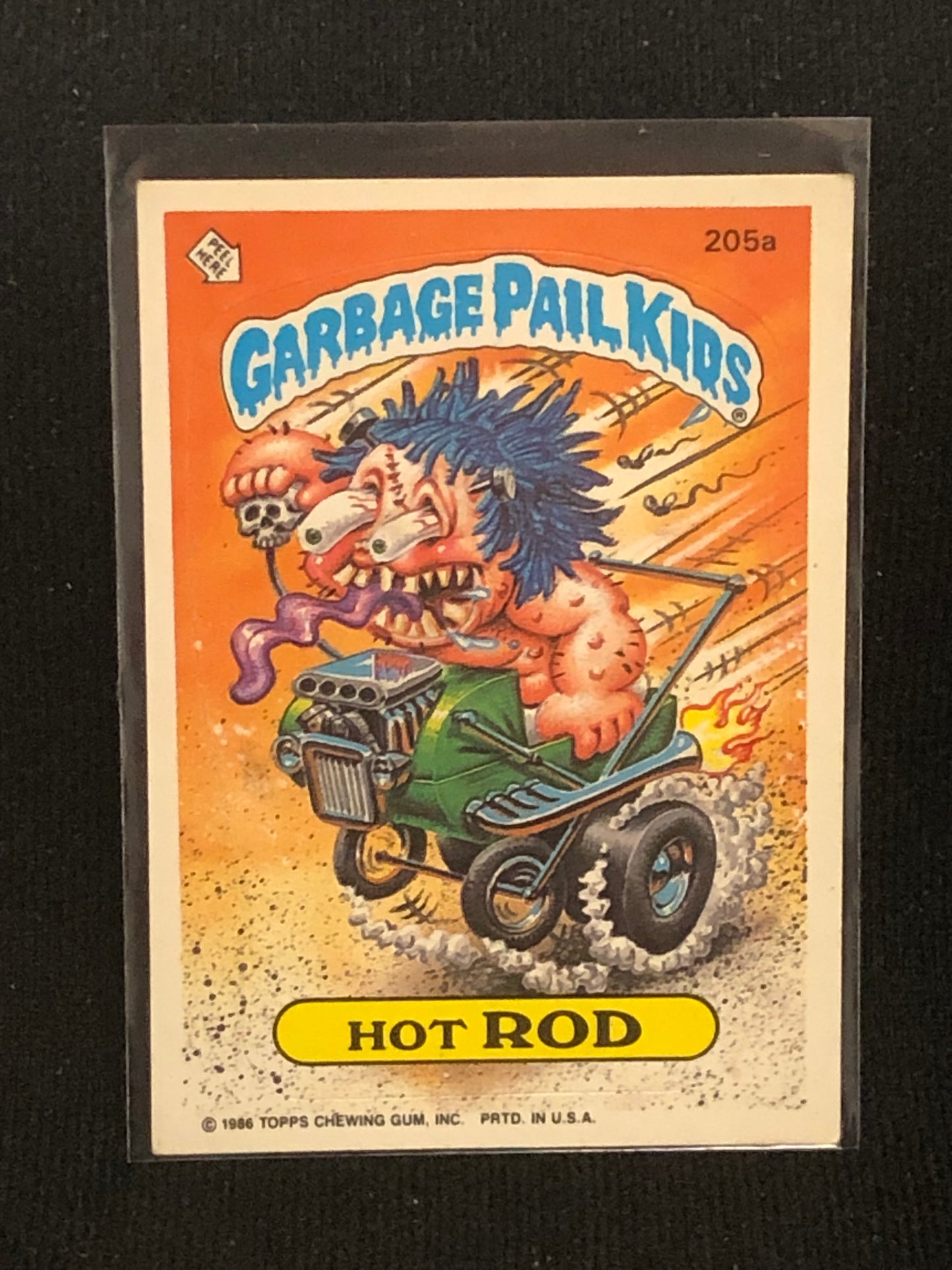 Garbage Pail Kids Original Series 5 (os5) 205a Hot Rod