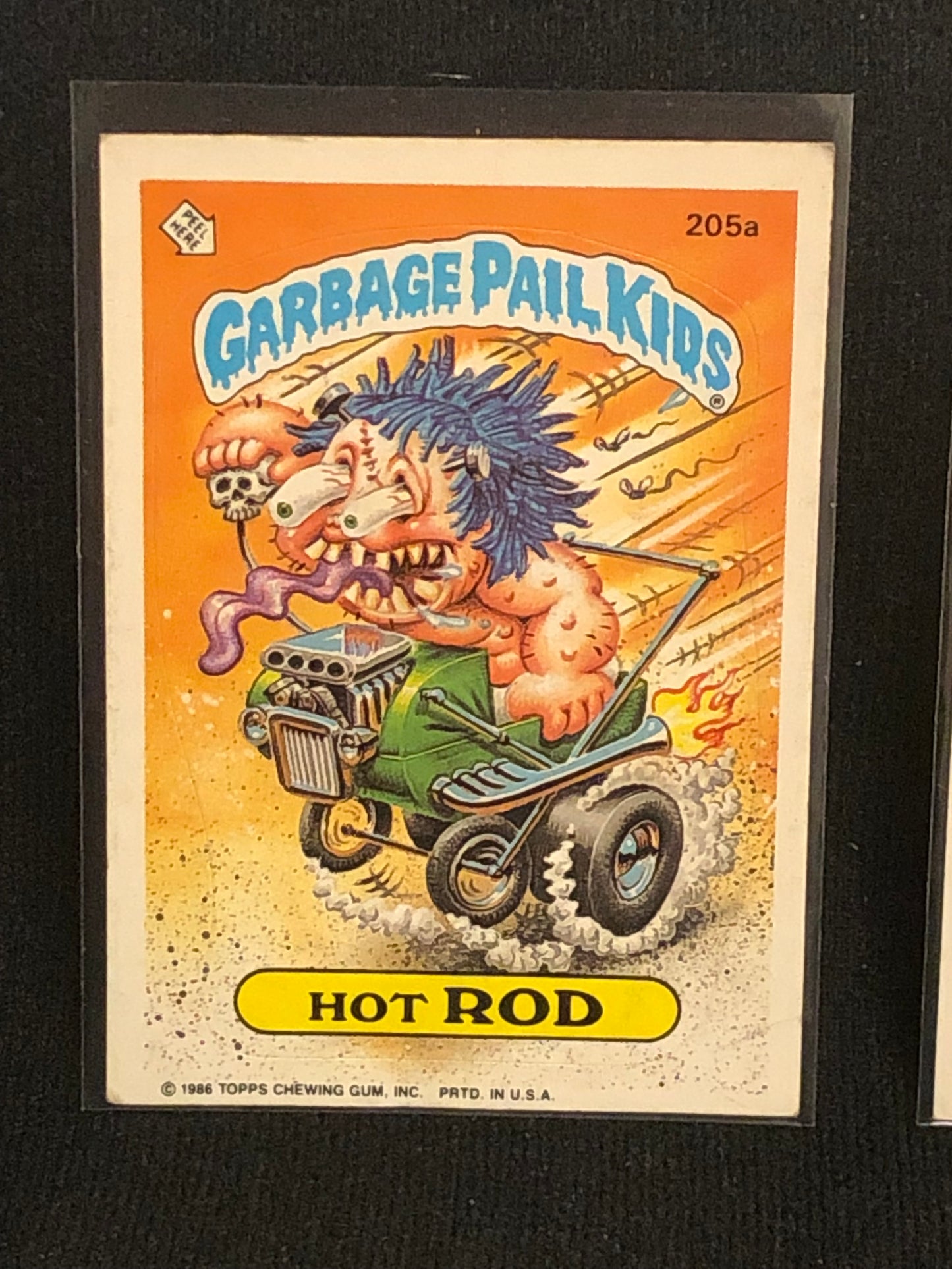 Garbage Pail Kids Original Series 5 (os5) 205a Hot Rod