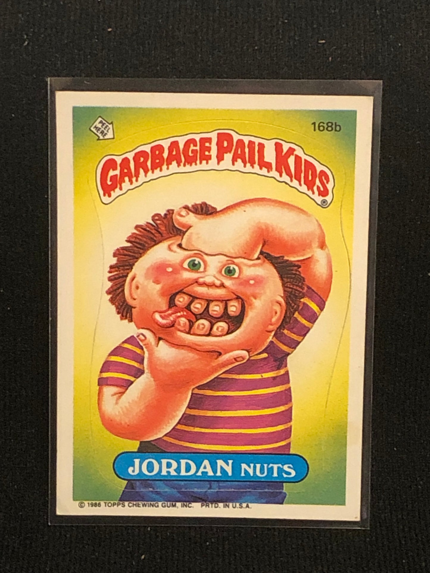 Garbage Pail Kids Original Series 5 (os5) 168b Jordan Nuts