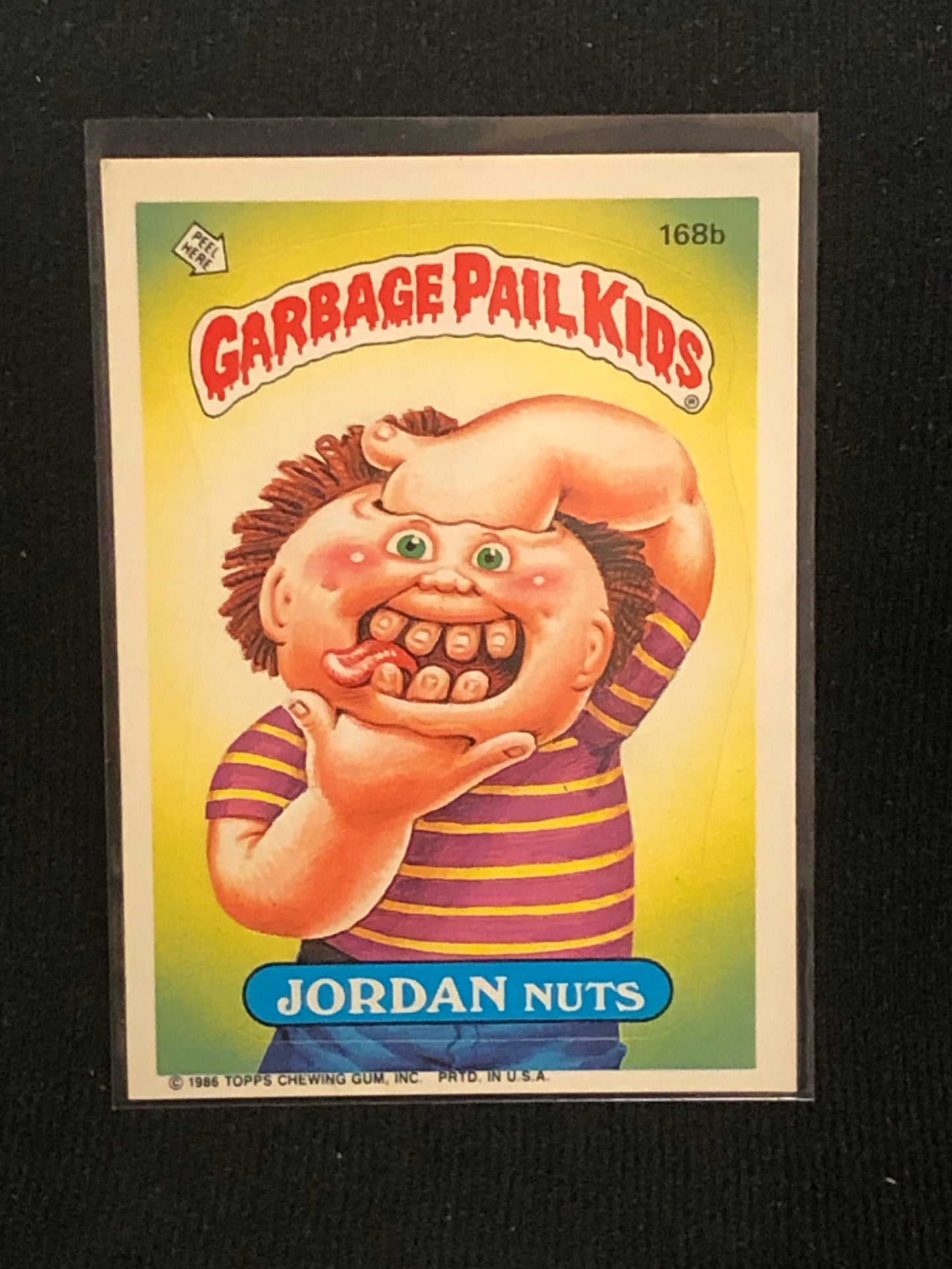 Garbage Pail Kids Original Series 5 (os5) 168b Jordan Nuts