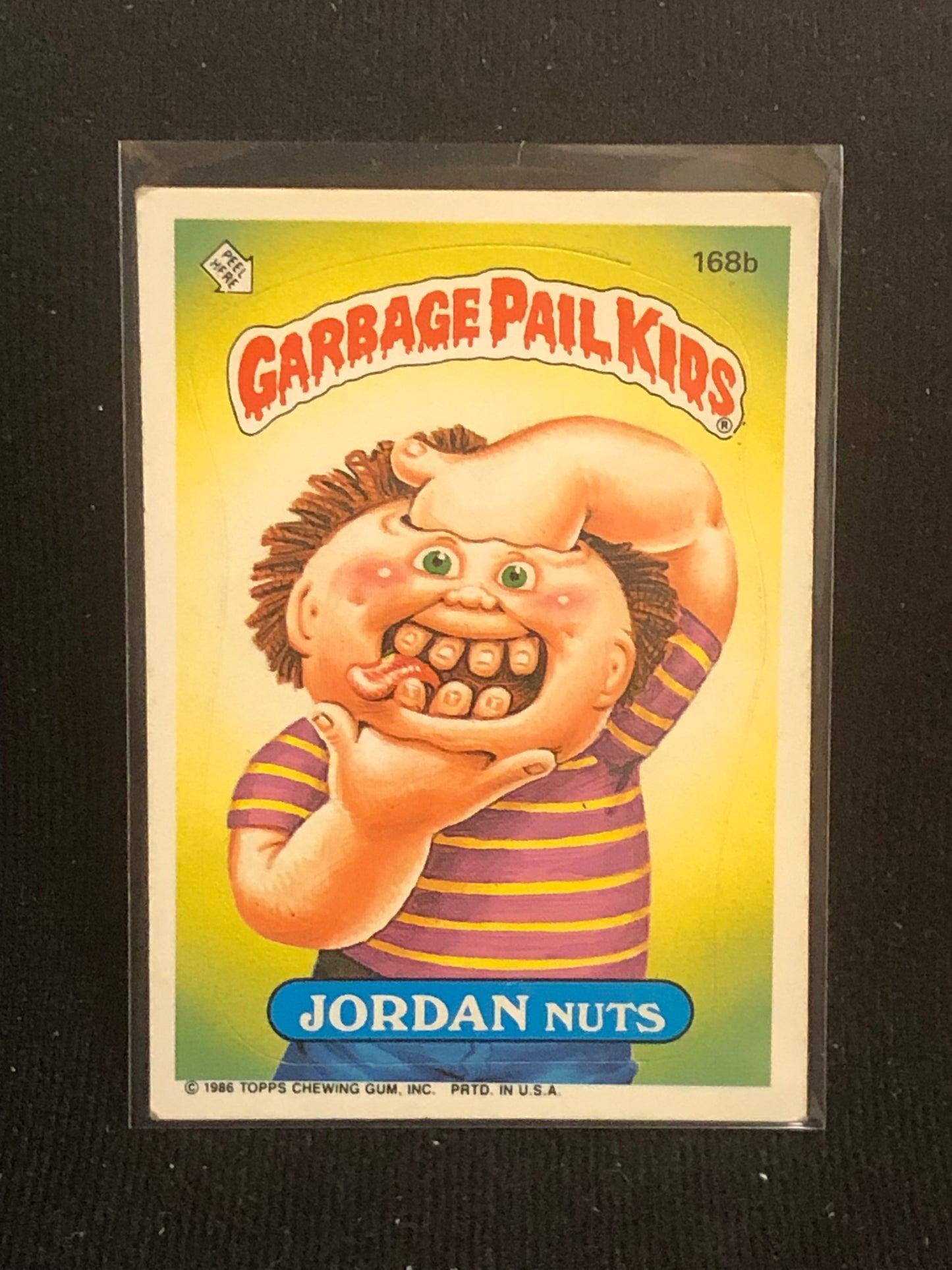 Garbage Pail Kids Original Series 5 (os5) 168b Jordan Nuts