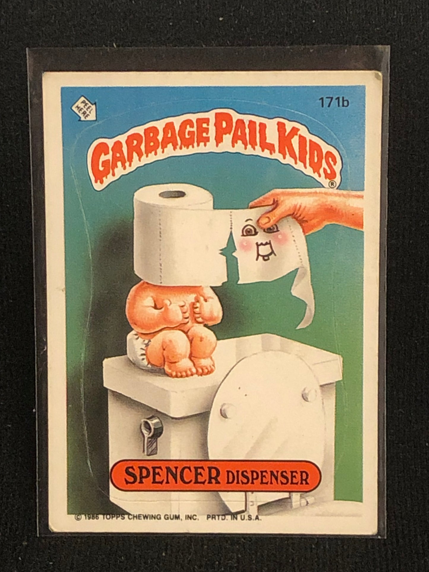 Garbage Pail Kids Original Series 5 (os5) 171b Spencer Dispenser