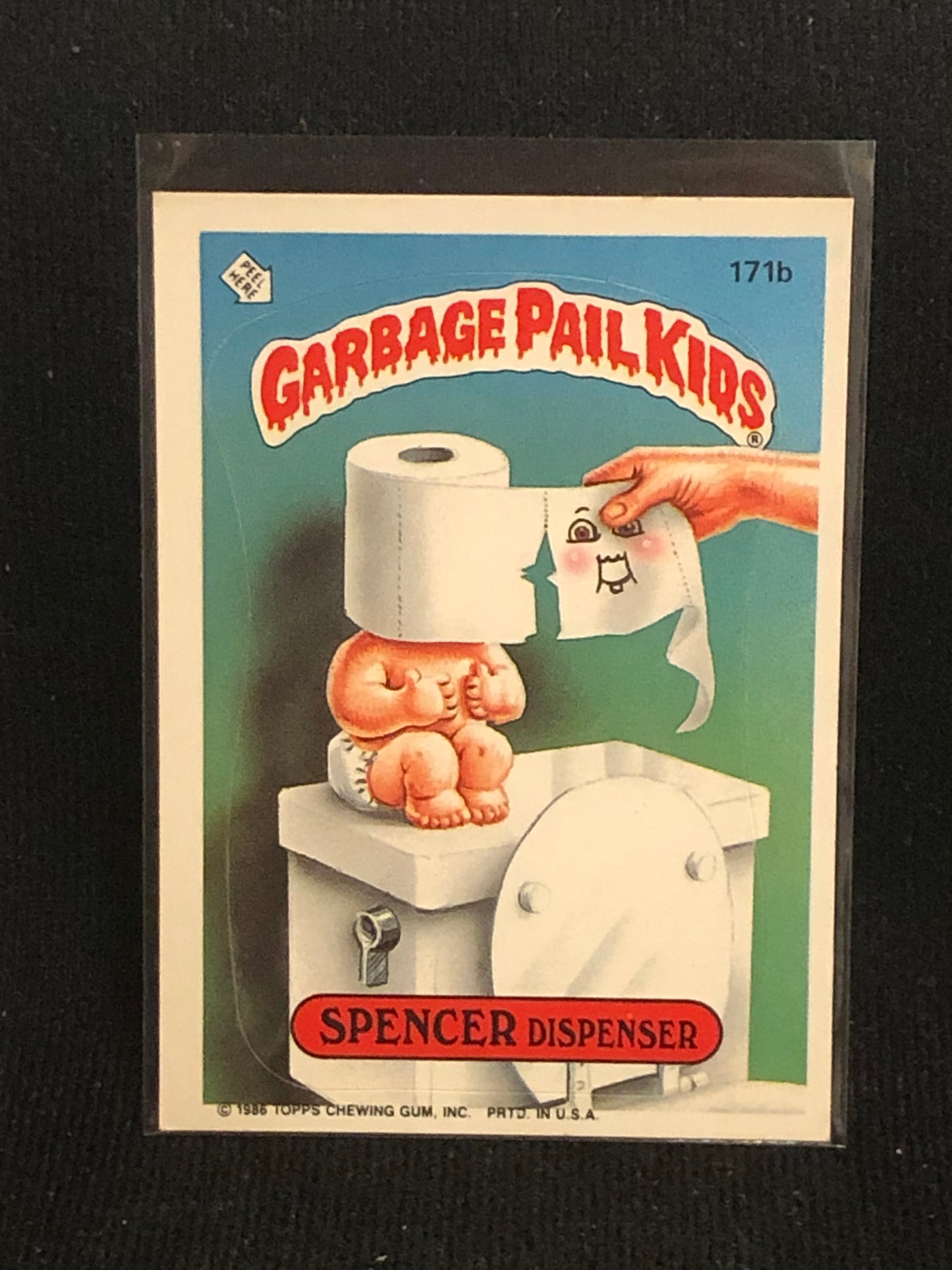 Garbage Pail Kids Original Series 5 (os5) 171b Spencer Dispenser