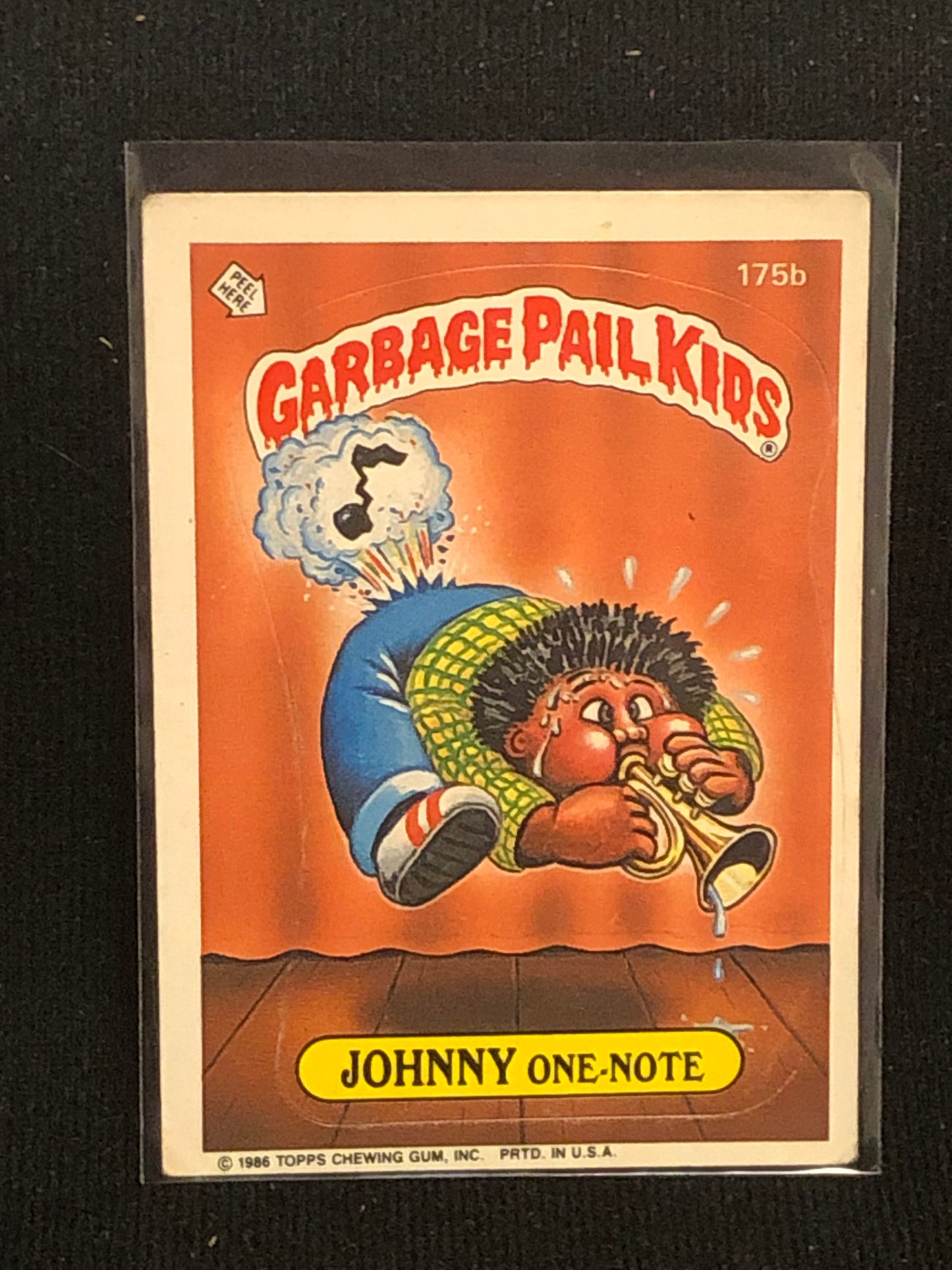 Garbage Pail Kids Original Series 5 (os5) 175b Johnny One Note