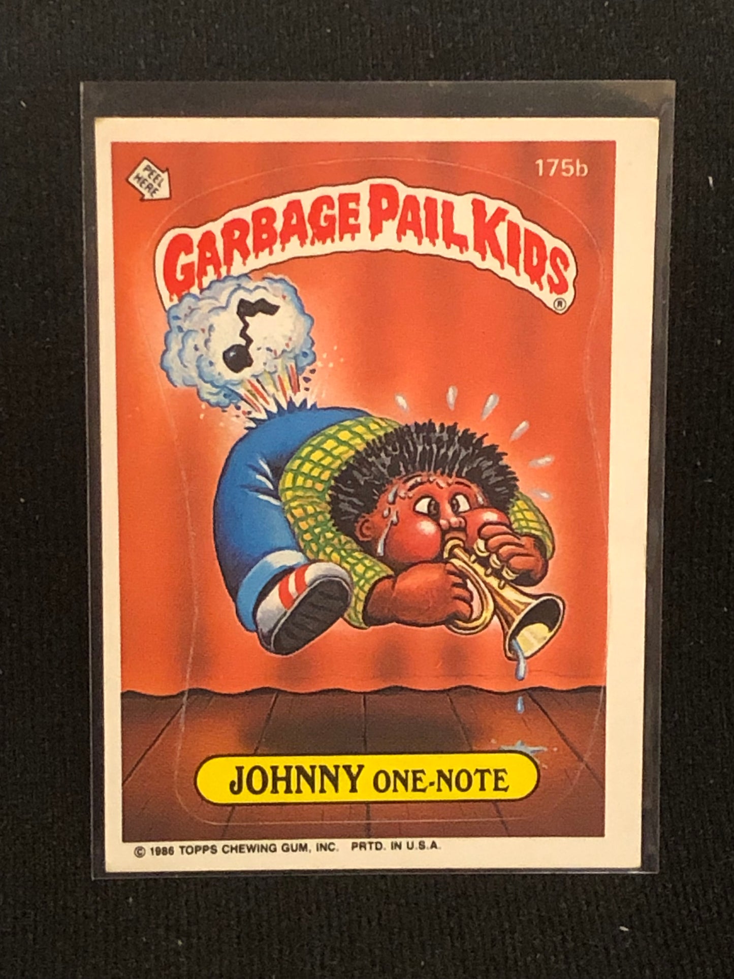 Garbage Pail Kids Original Series 5 (os5) 175b Johnny One Note