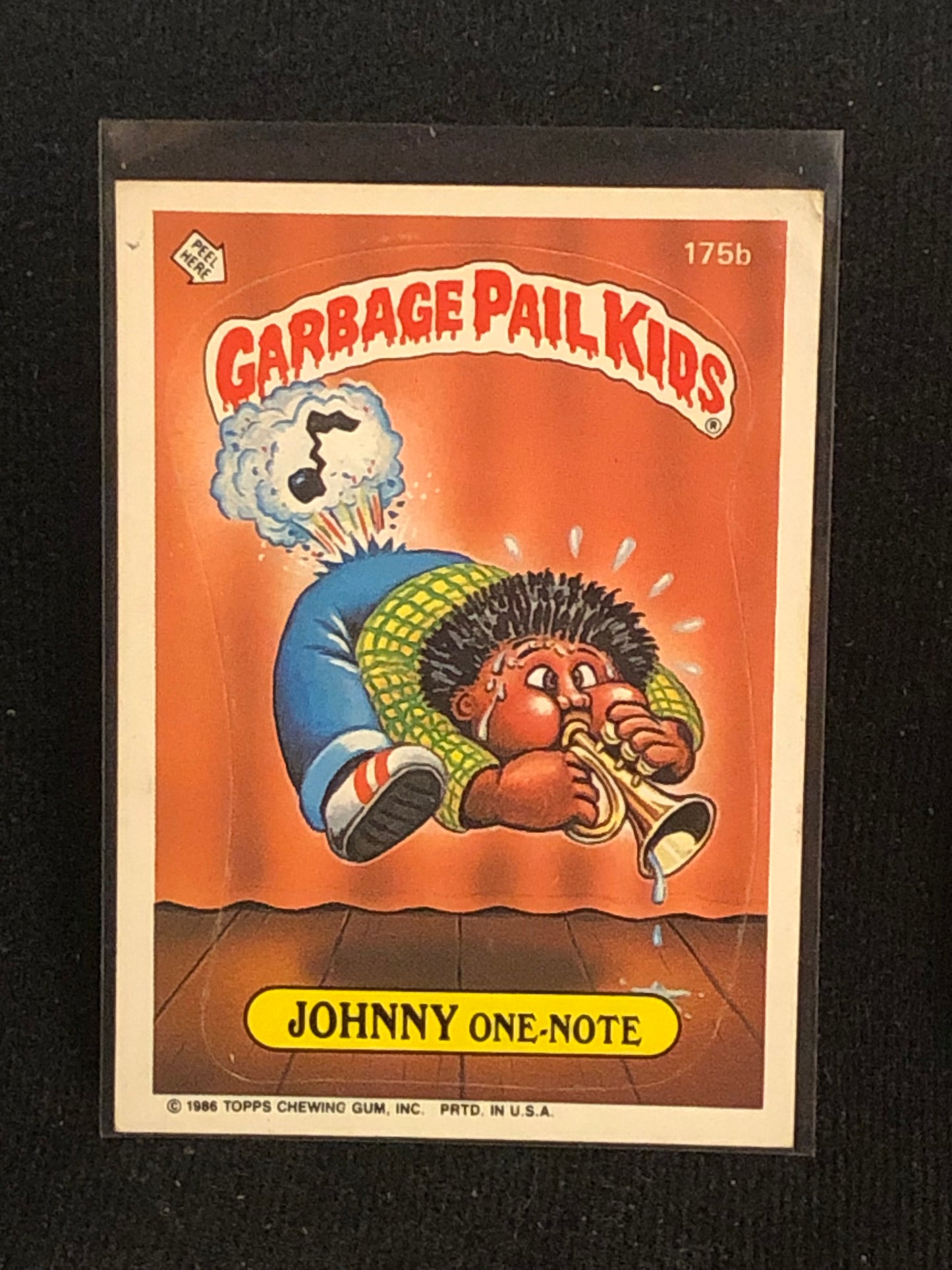 Garbage Pail Kids Original Series 5 (os5) 175b Johnny One Note