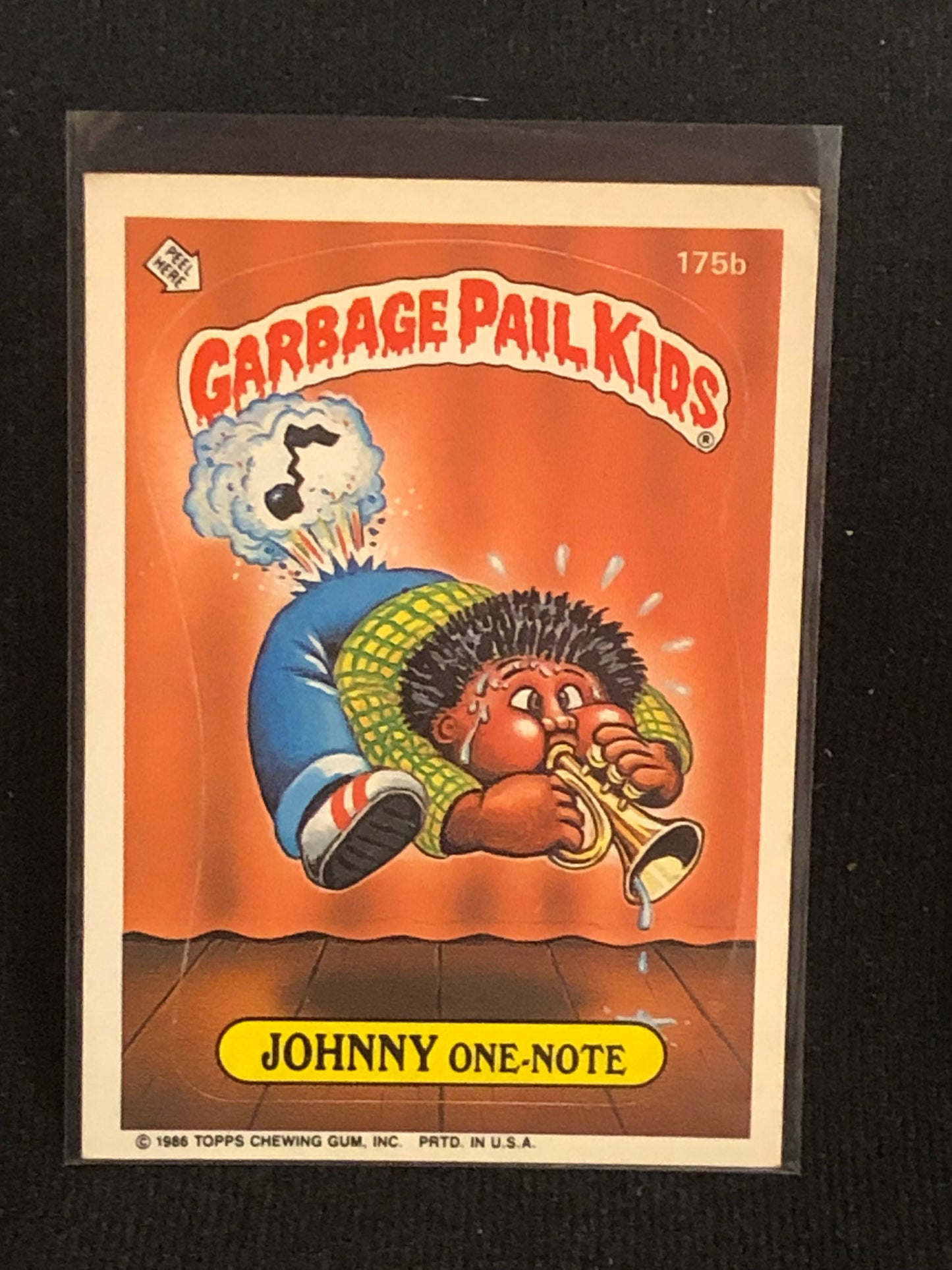 Garbage Pail Kids Original Series 5 (os5) 175b Johnny One Note