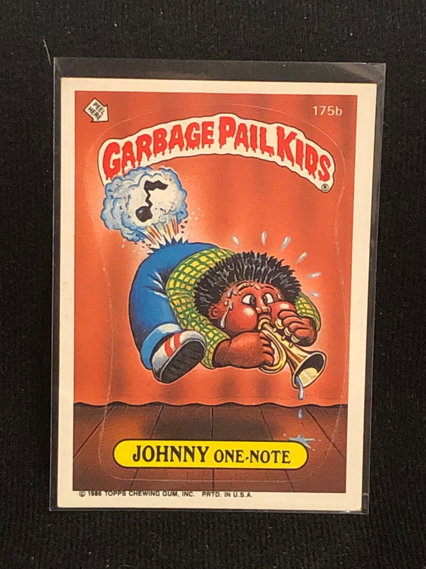 Garbage Pail Kids Original Series 5 (os5) 175b Johnny One Note