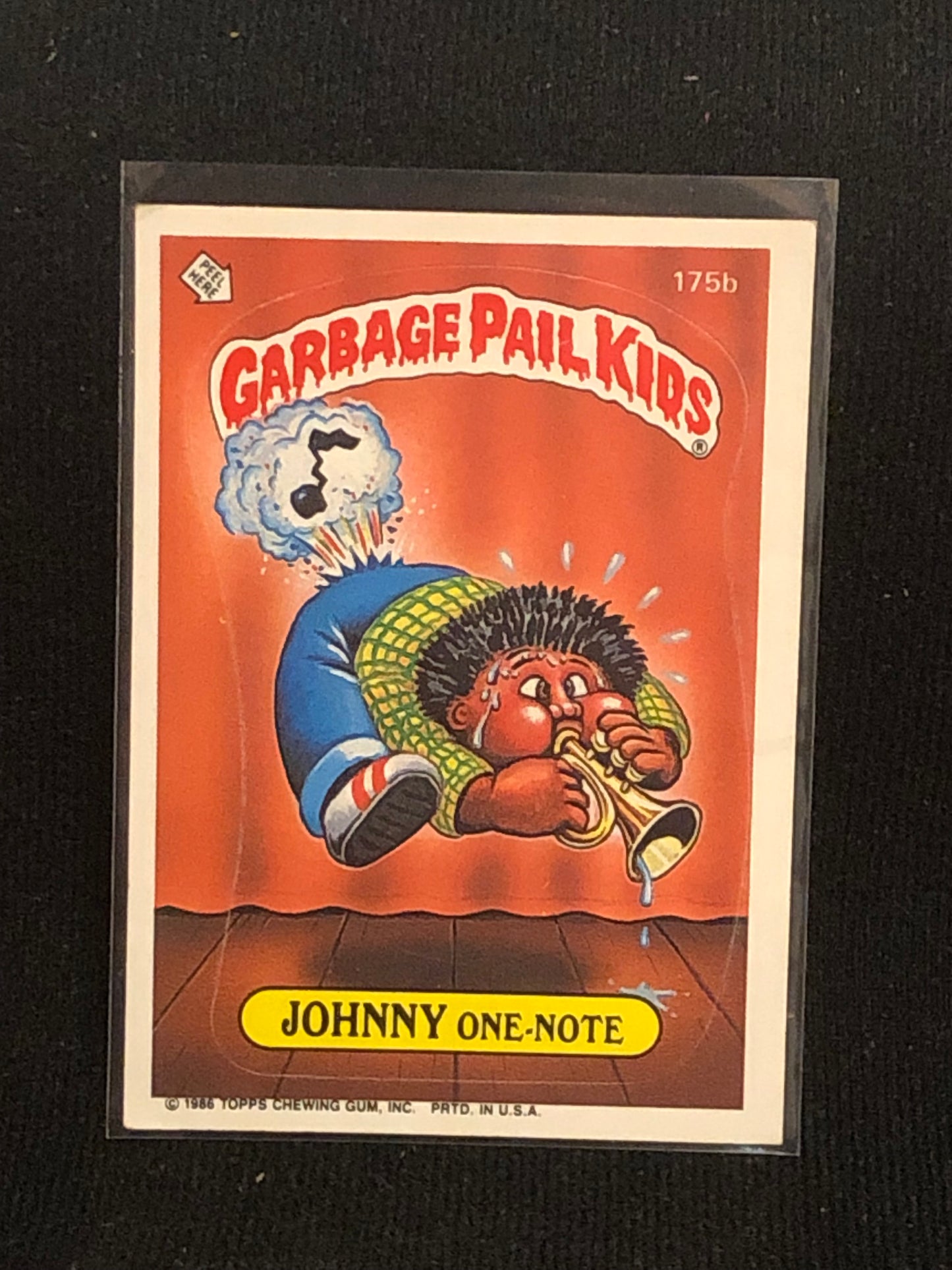 Garbage Pail Kids Original Series 5 (os5) 175b Johnny One Note