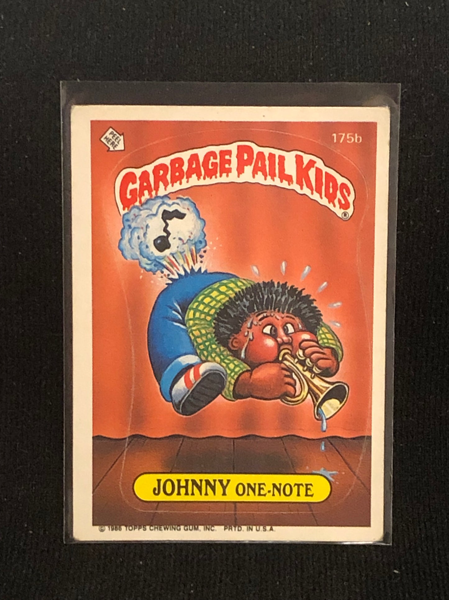 Garbage Pail Kids Original Series 5 (os5) 175b Johnny One Note