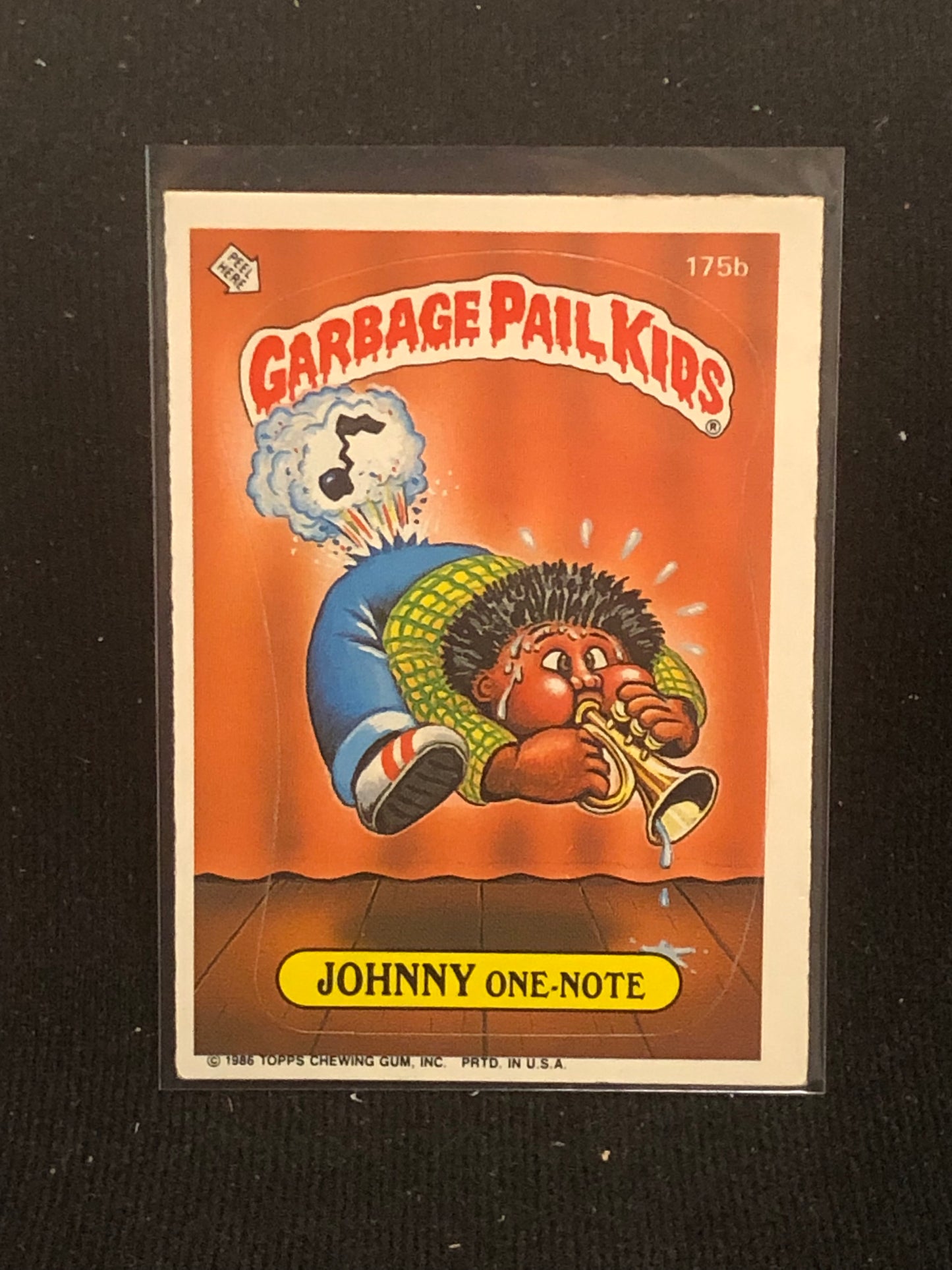 Garbage Pail Kids Original Series 5 (os5) 175b Johnny One Note