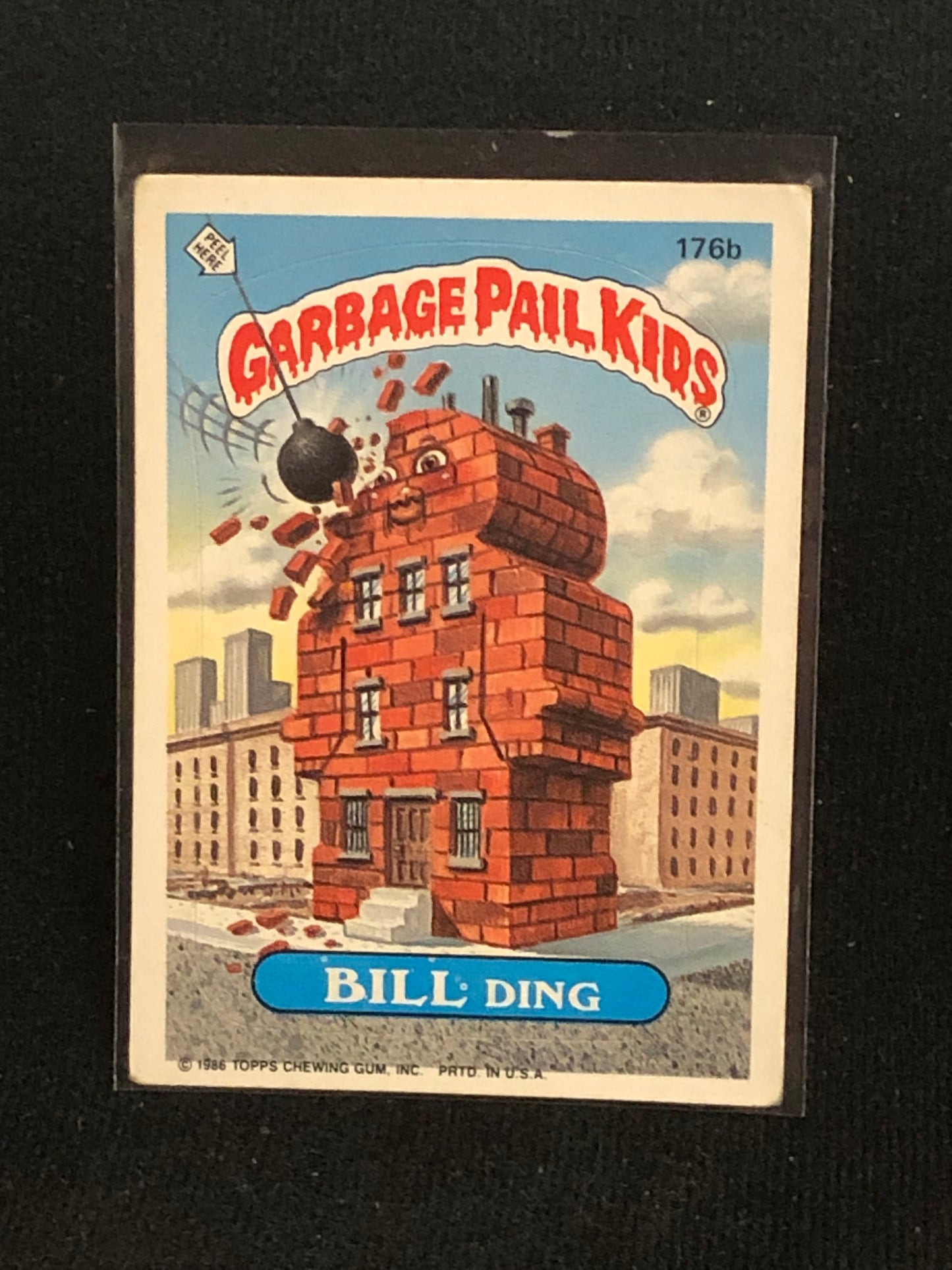 Garbage Pail Kids Original Series 5 (os5) 176b Bill Ding