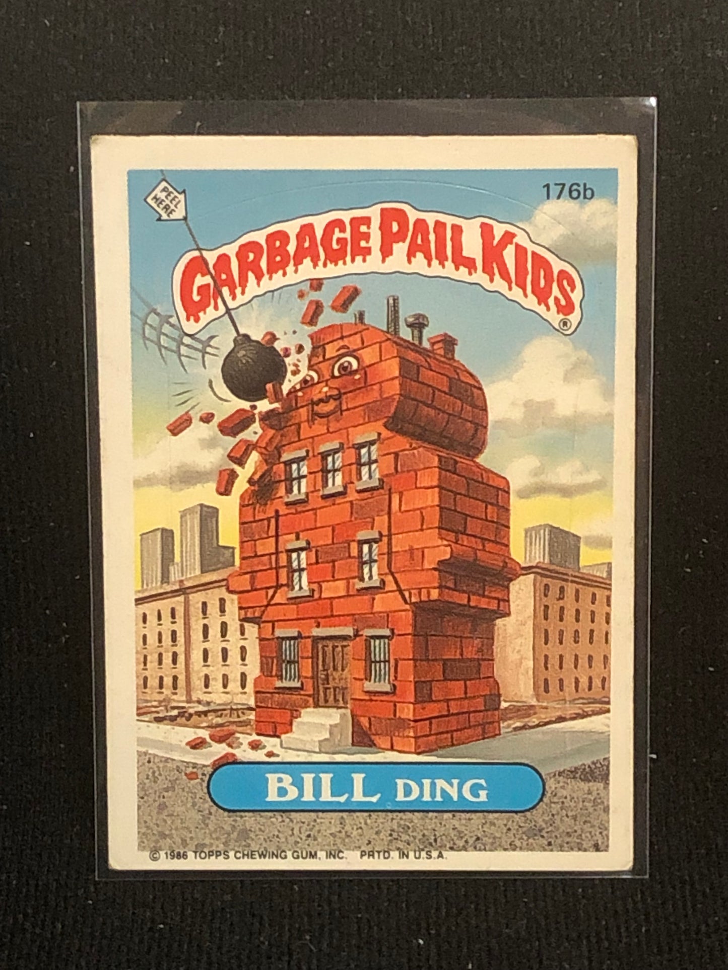 Garbage Pail Kids Original Series 5 (os5) 176b Bill Ding