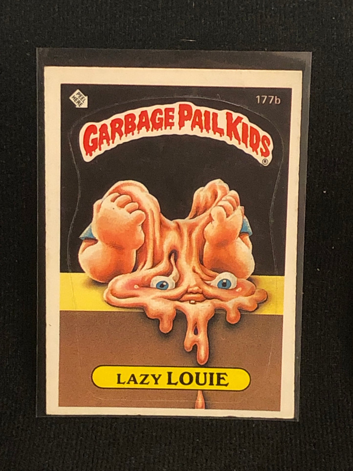 Garbage Pail Kids Original Series 5 (os5) 177b Lazy Louie