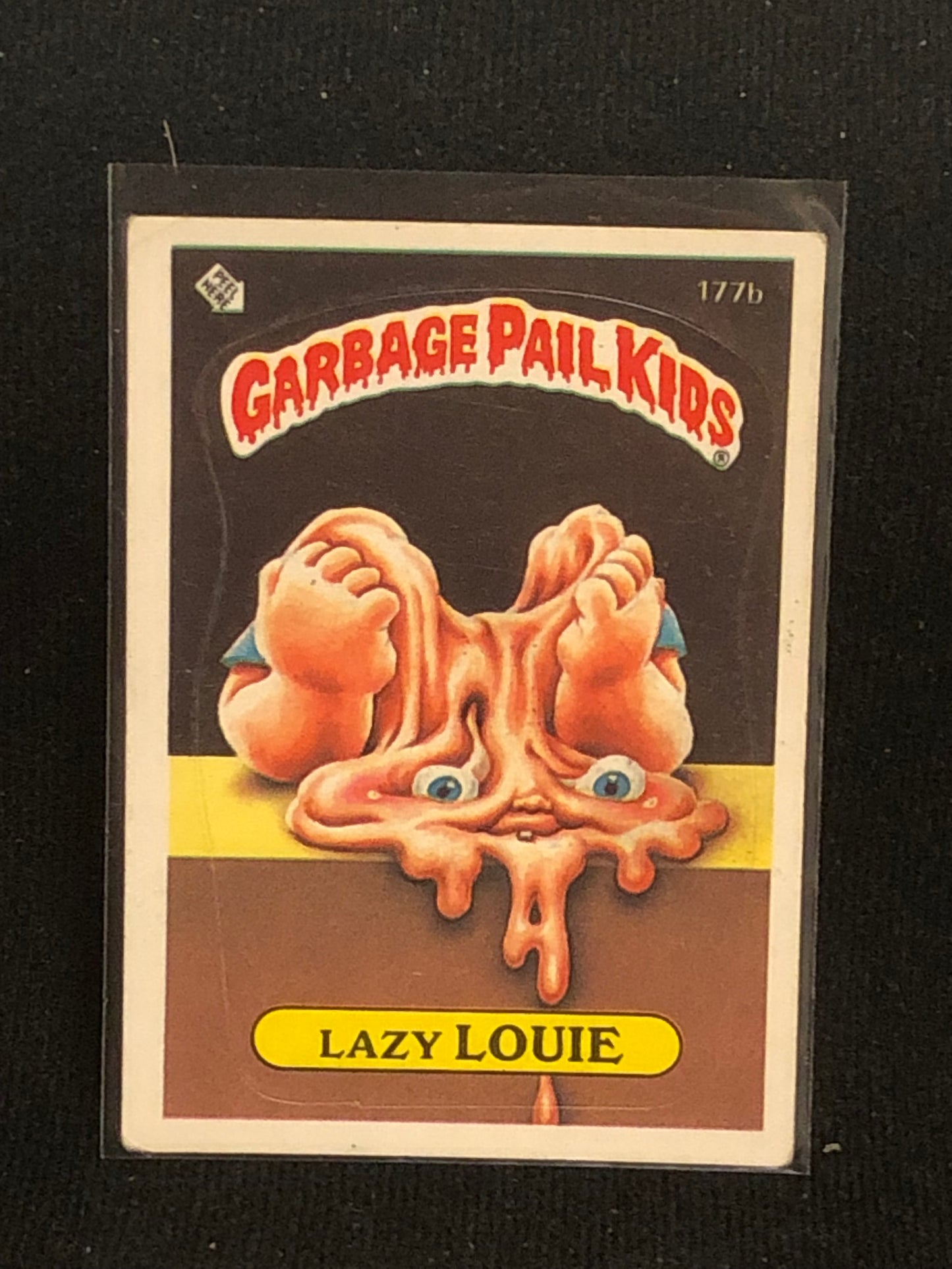 Garbage Pail Kids Original Series 5 (os5) 177b Lazy Louie