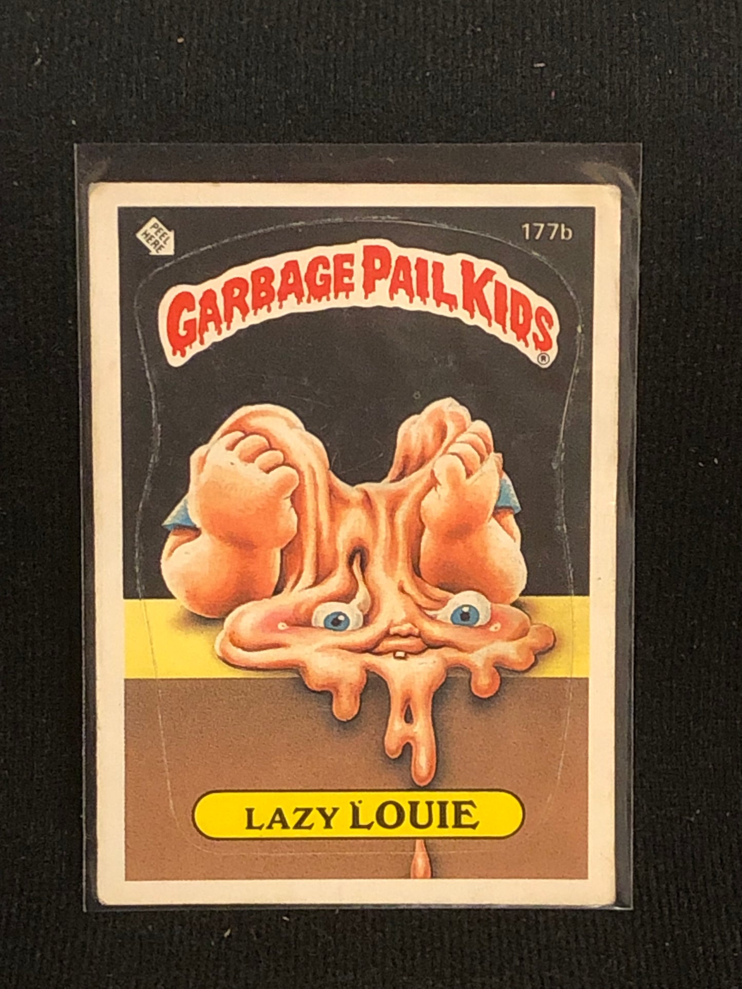 Garbage Pail Kids Original Series 5 (os5) 177b Lazy Louie