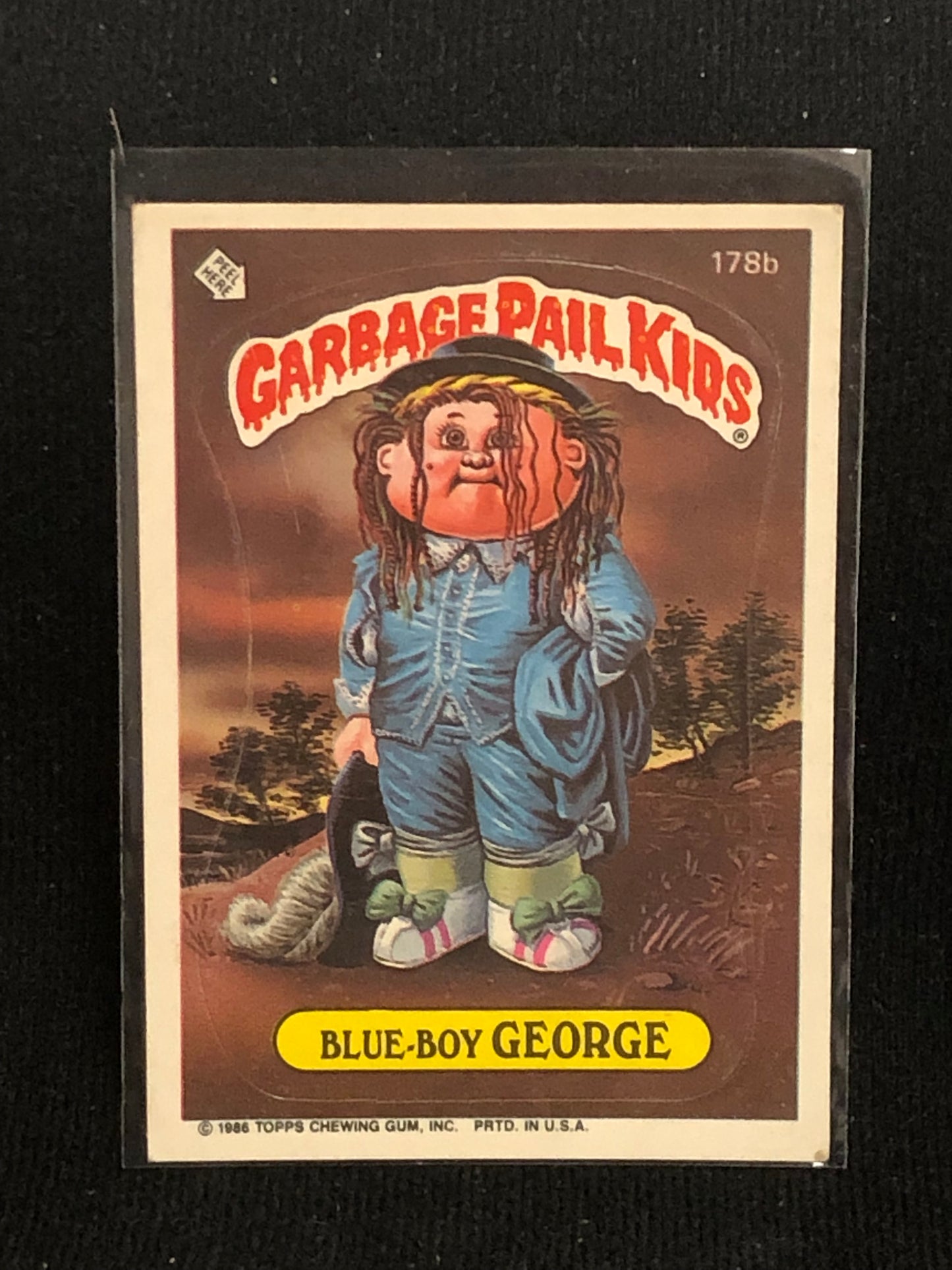 Garbage Pail Kids Original Series 5 (os5) 178b Blue Boy George