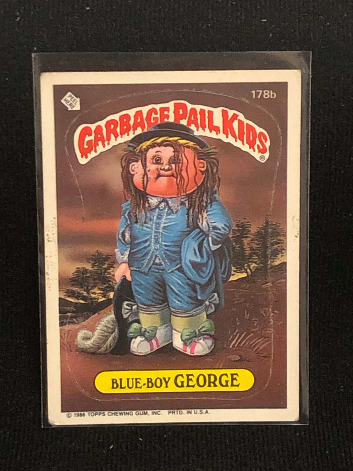 Garbage Pail Kids Original Series 5 (os5) 178b Blue Boy George