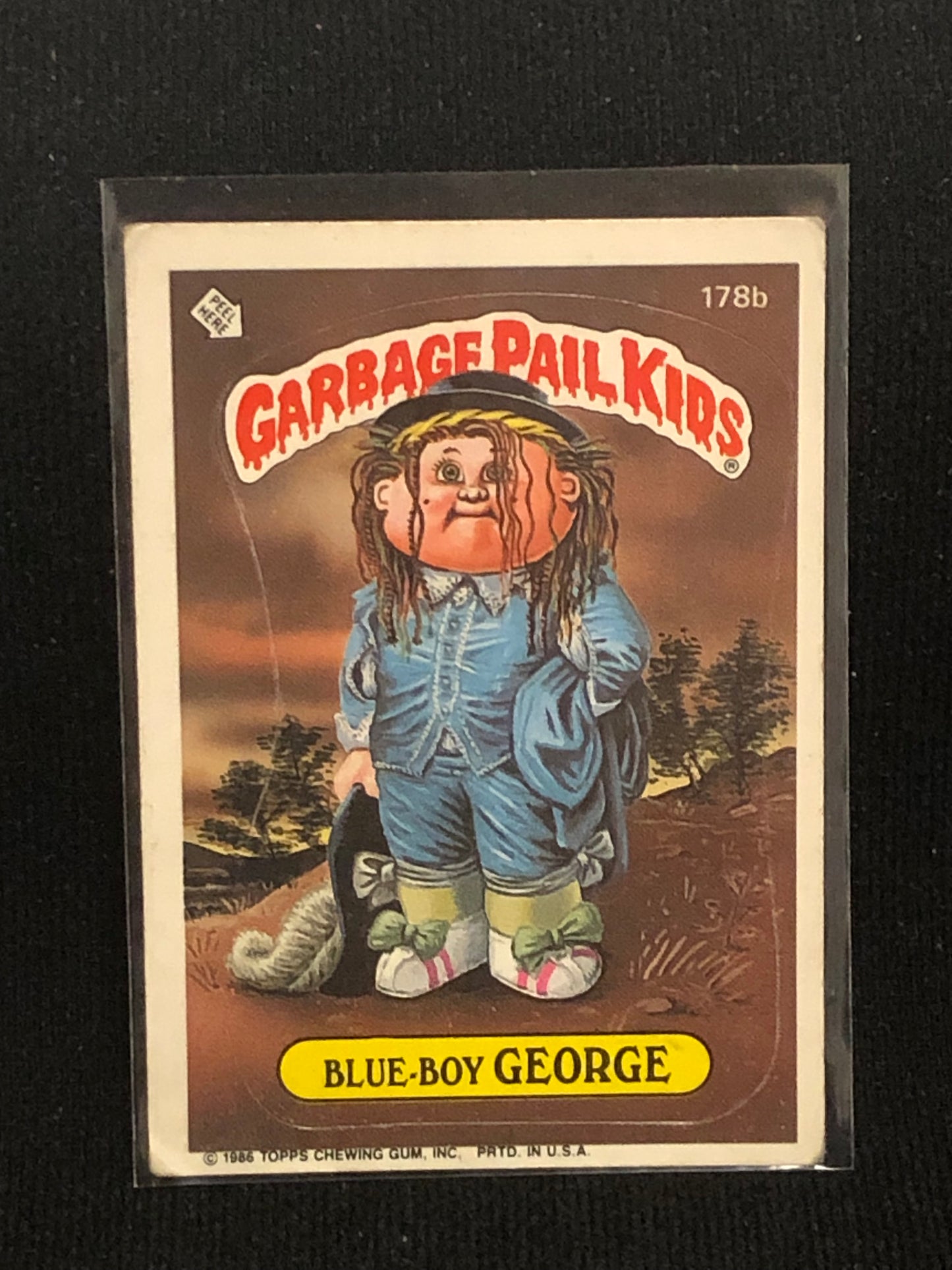 Garbage Pail Kids Original Series 5 (os5) 178b Blue Boy George