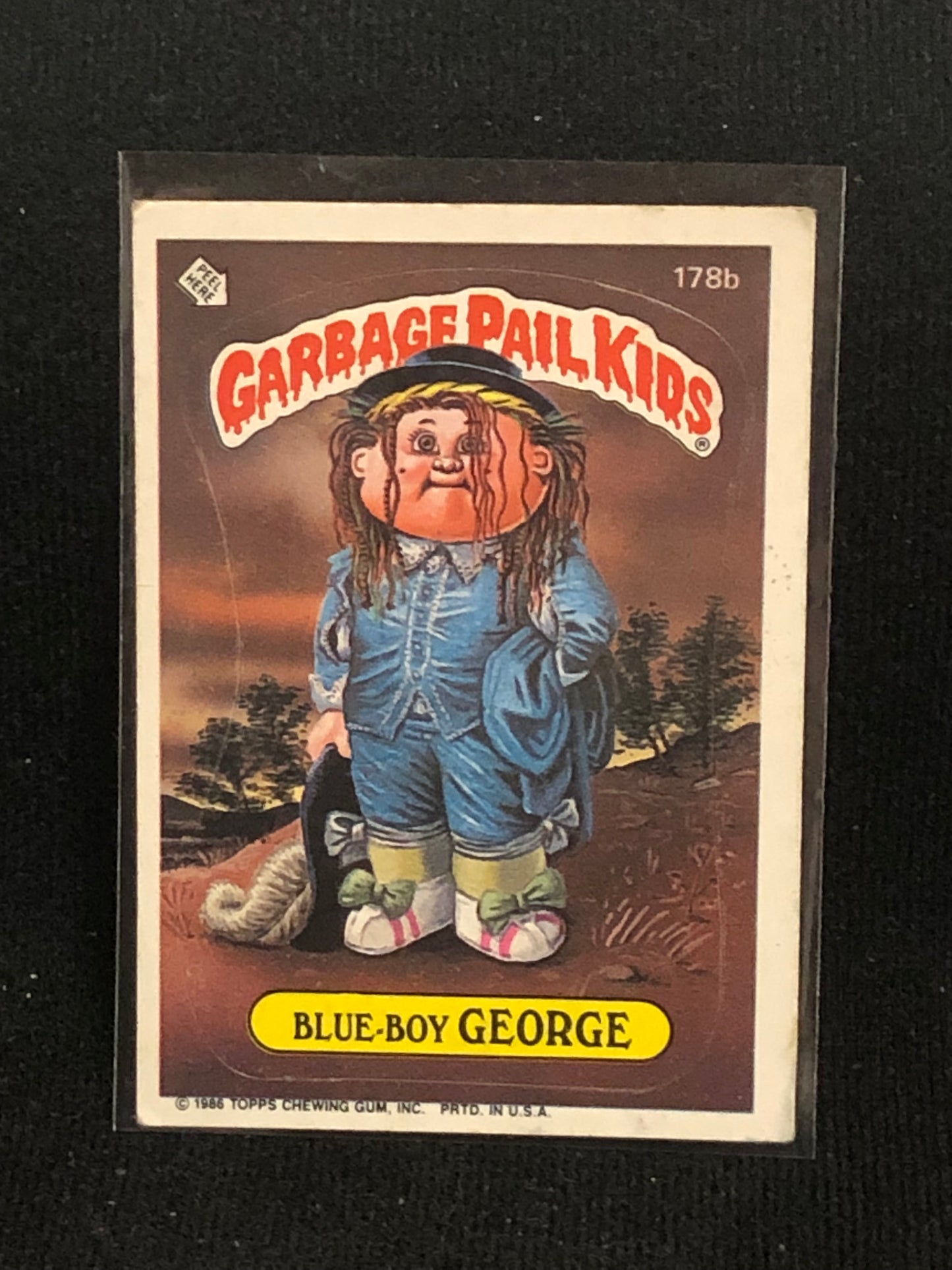 Garbage Pail Kids Original Series 5 (os5) 178b Blue Boy George