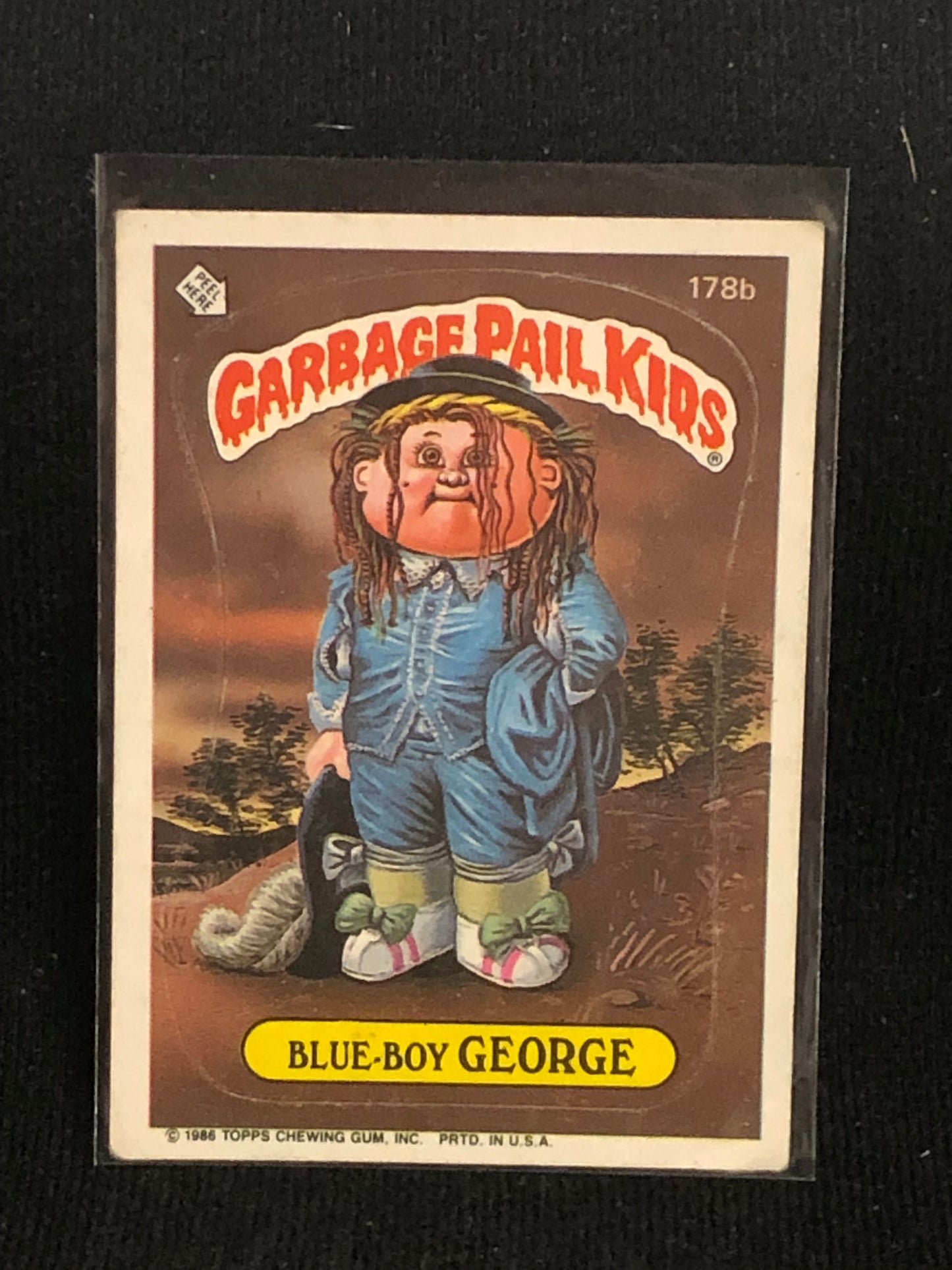 Garbage Pail Kids Original Series 5 (os5) 178b Blue Boy George