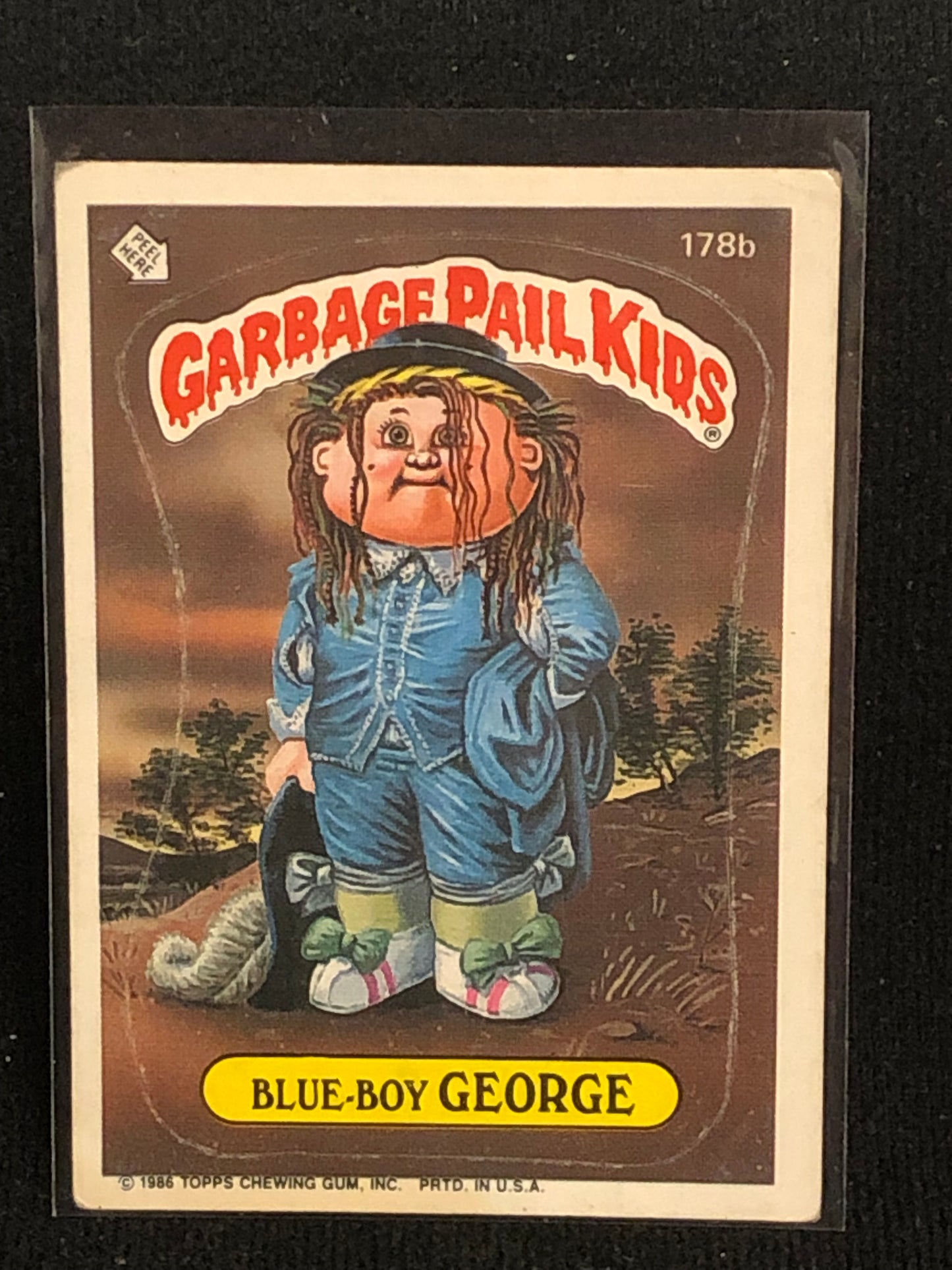 Garbage Pail Kids Original Series 5 (os5) 178b Blue Boy George