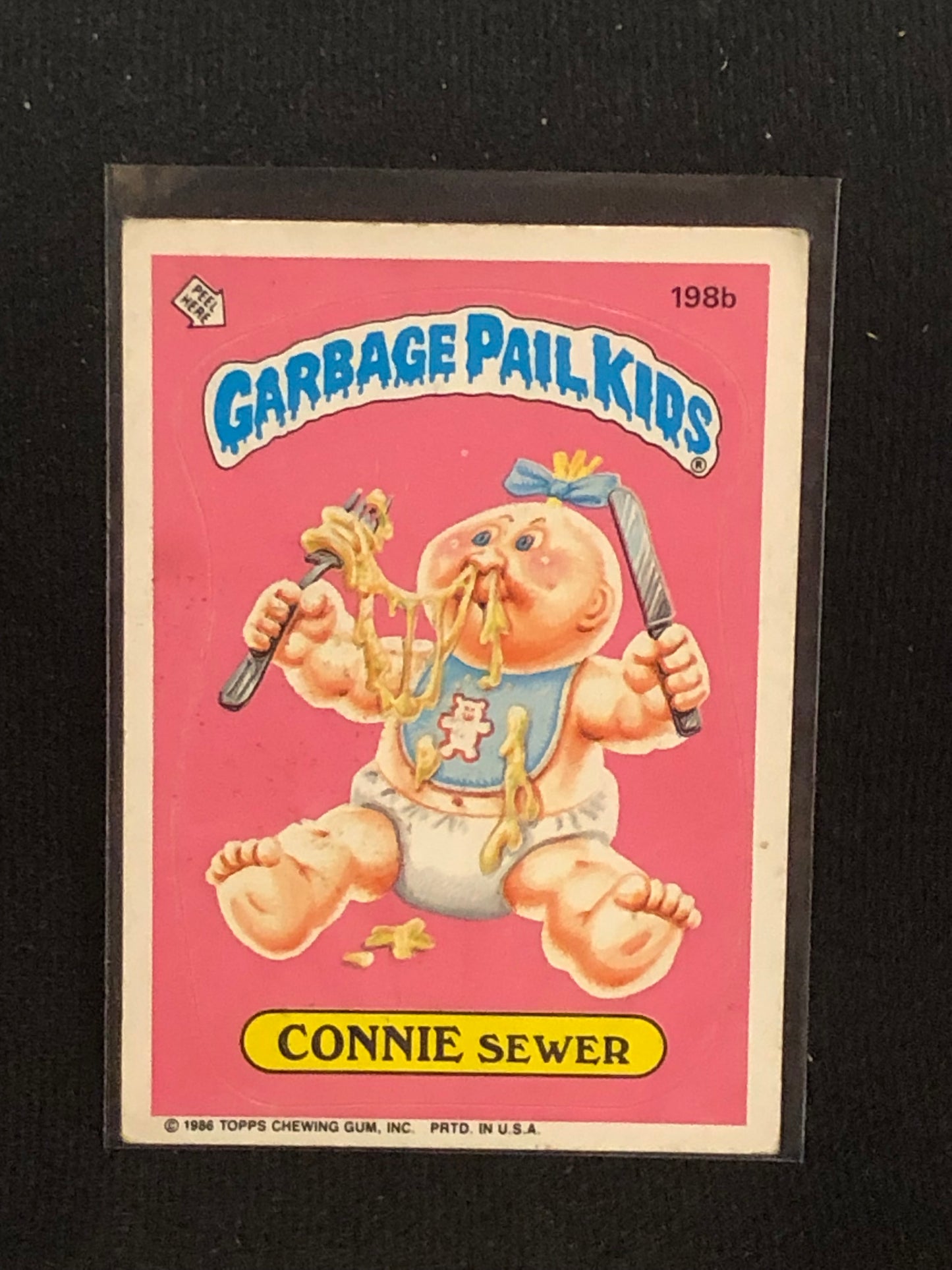 Garbage Pail Kids Original Series 5 (os5) 198b Connie Sewer