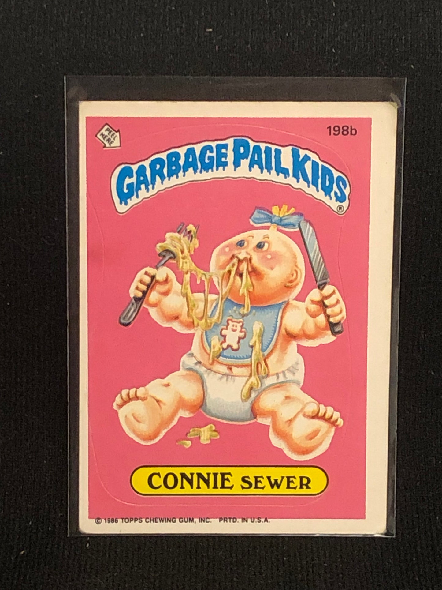 Garbage Pail Kids Original Series 5 (os5) 198b Connie Sewer