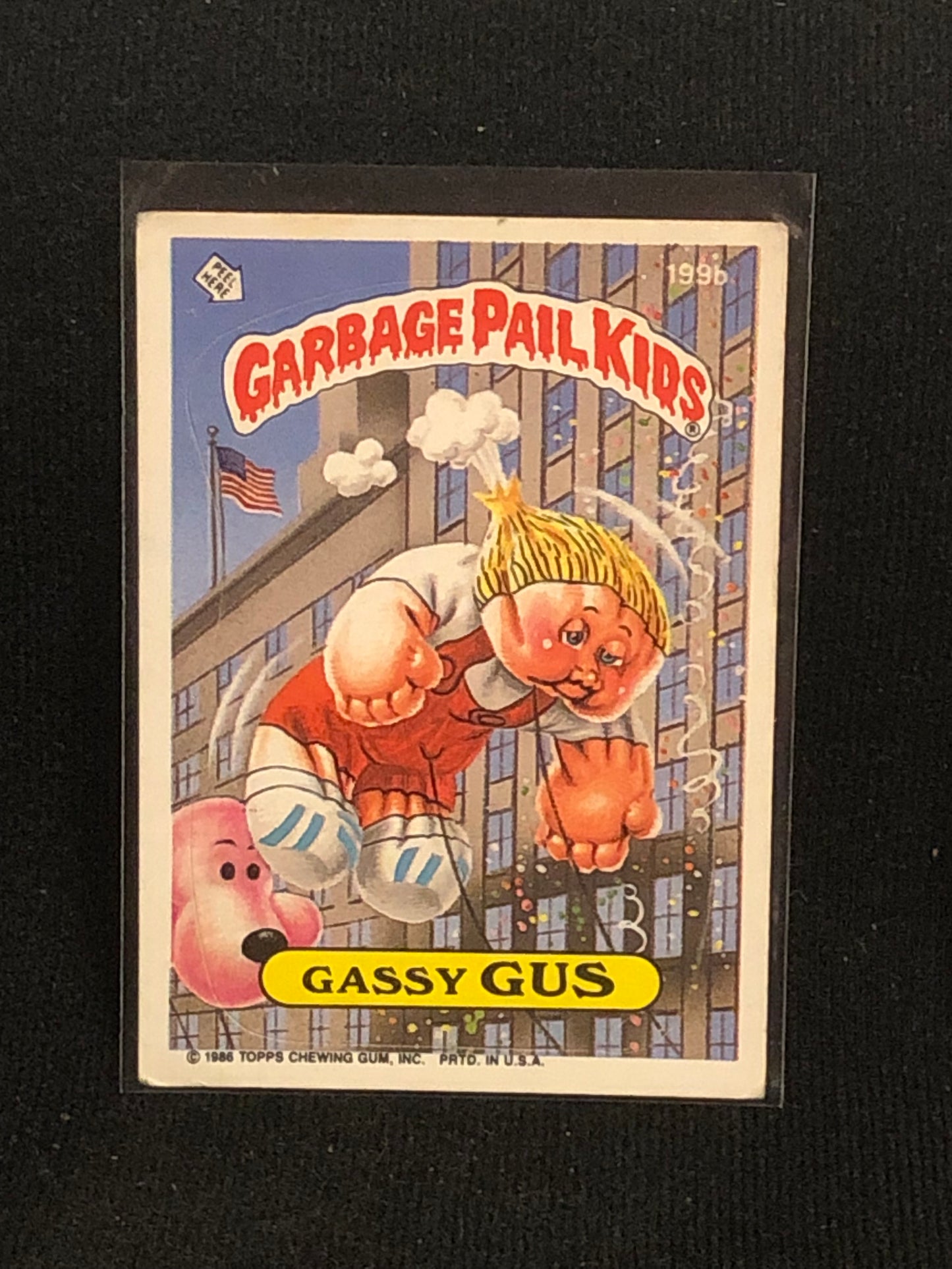 Garbage Pail Kids Original Series 5 (os5) 199b Gassy Gus