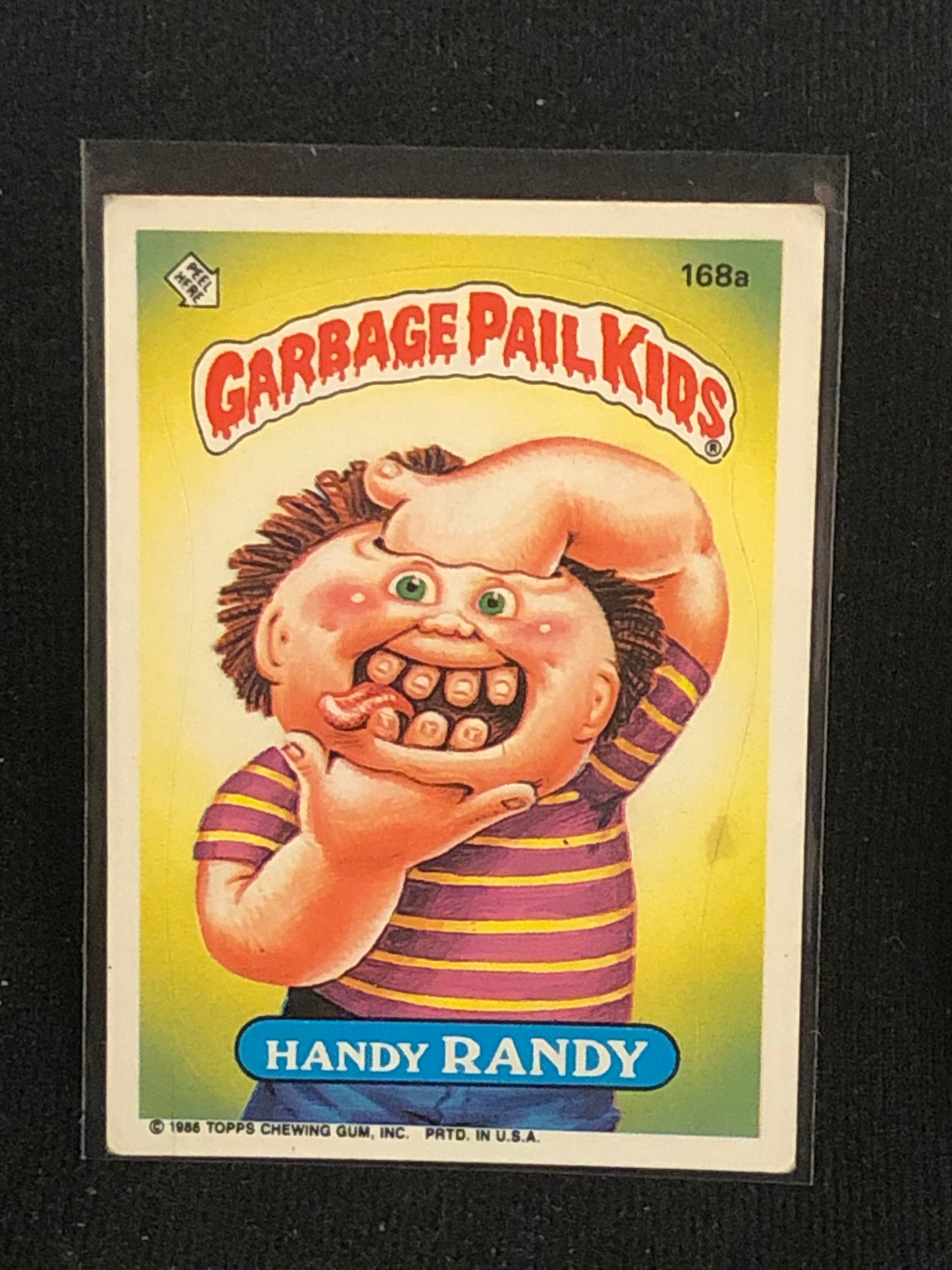 Garbage Pail Kids Original Series 5 (os5) 168a Handy Randy