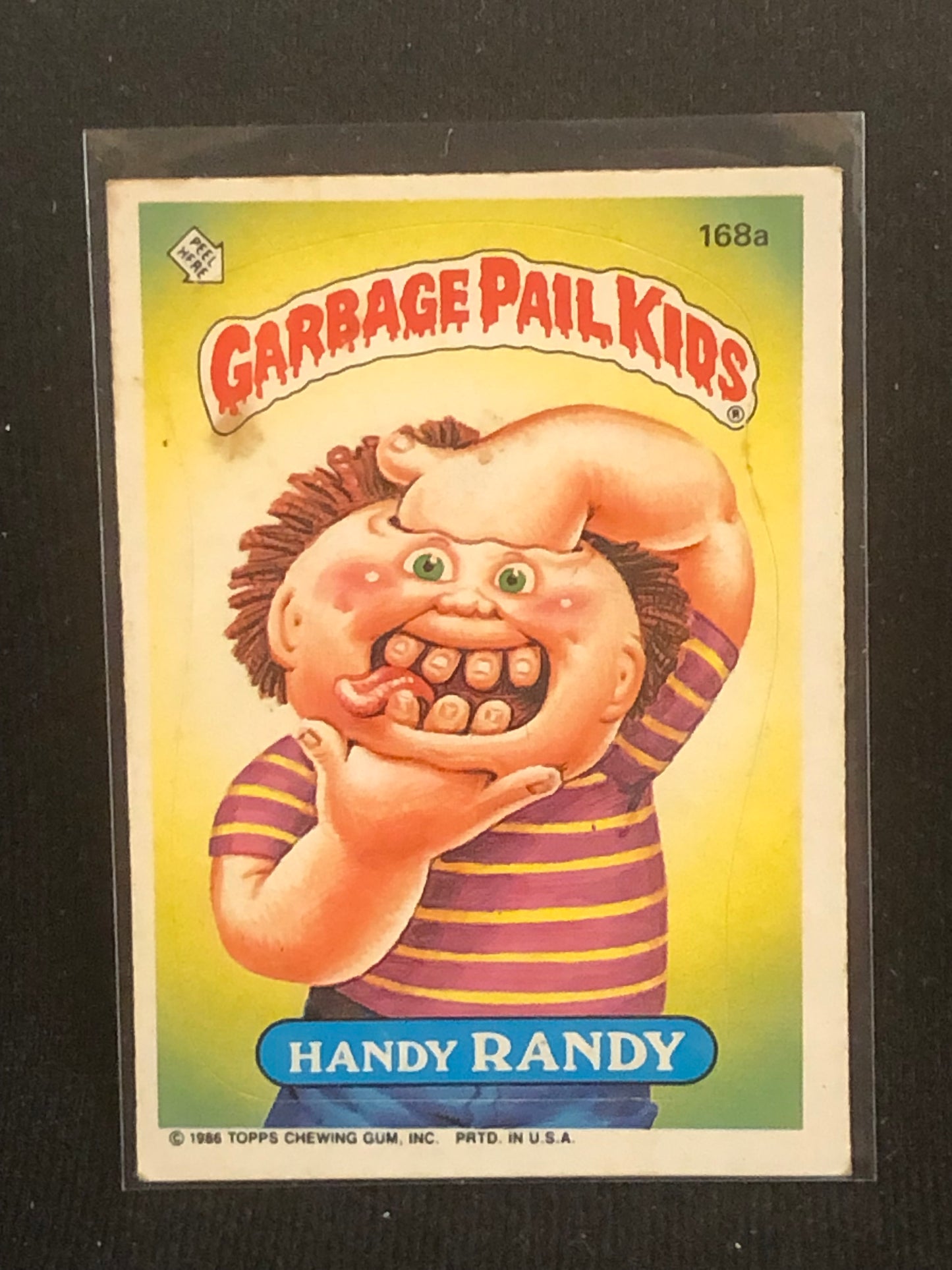 Garbage Pail Kids Original Series 5 (os5) 168a Handy Randy