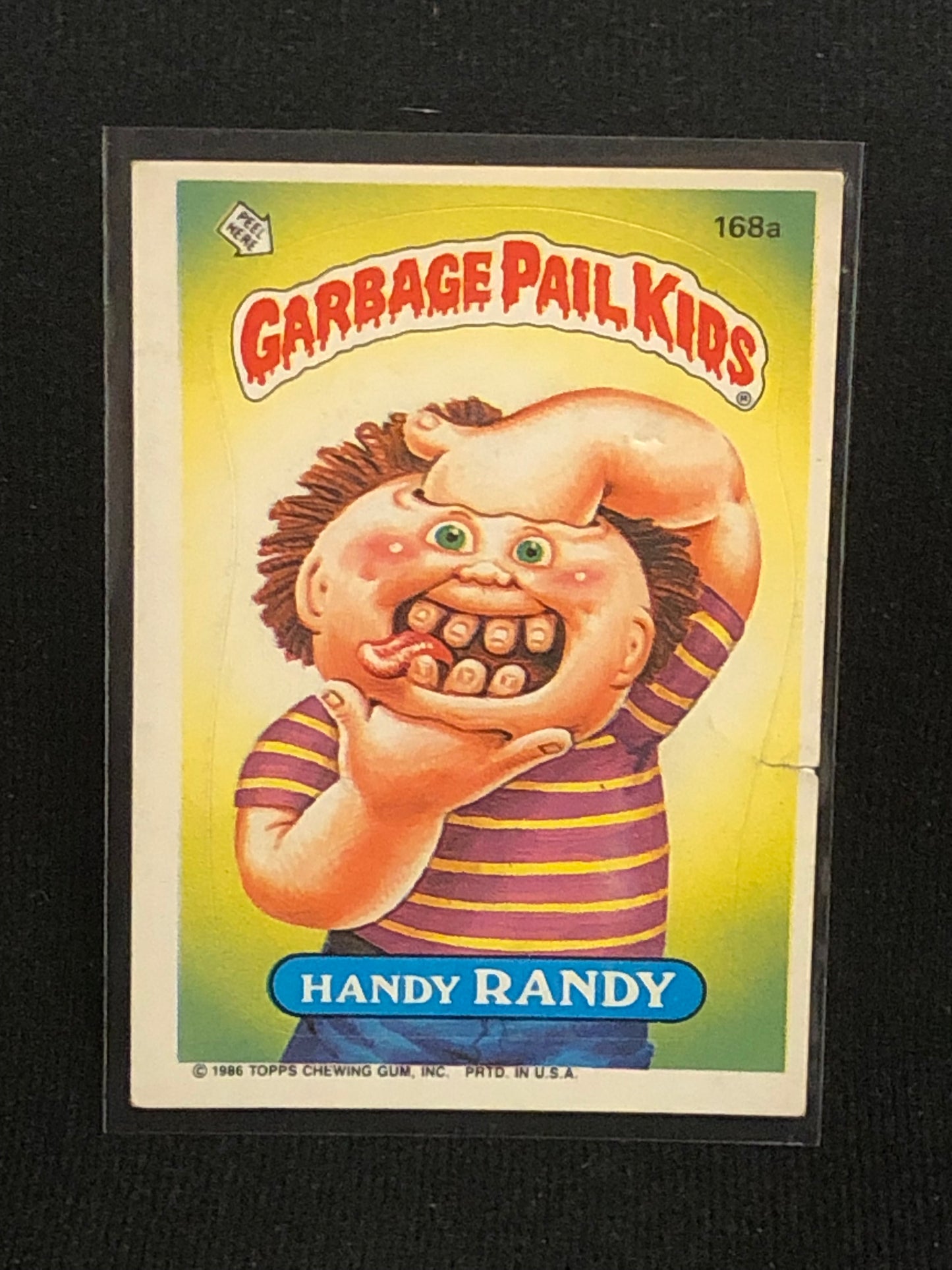 Garbage Pail Kids Original Series 5 (os5) 168a Handy Randy